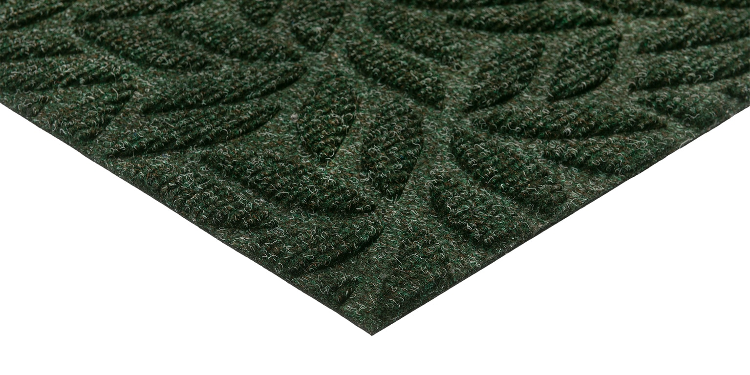 wash+dry by Kleen-Tex Fußmatte »Leaves midnight green«, rechteckig, 8 mm Höhe