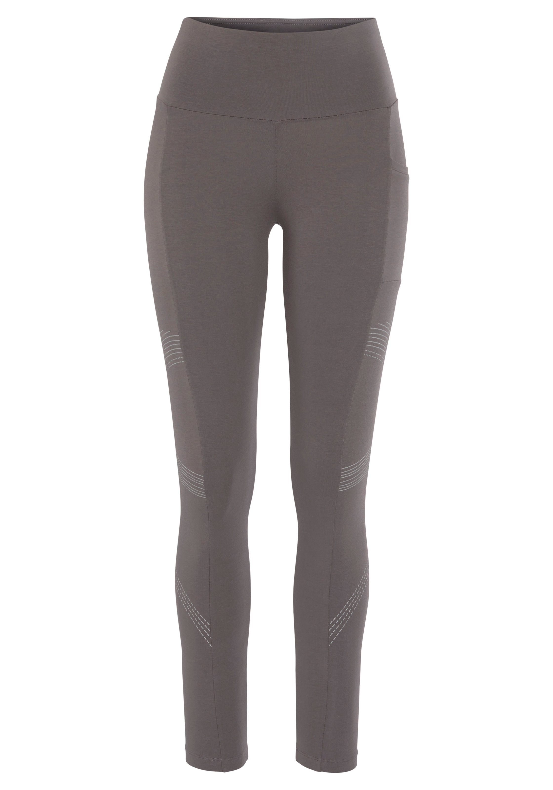 LASCANA ACTIVE Leggings, mit optischen Reflektorprint und Handytasche, Loungewear