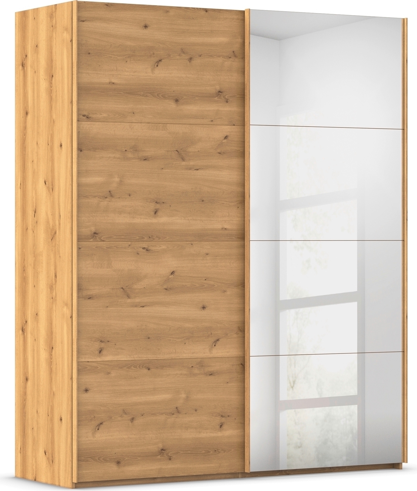 rauch "Kleiderschrank Schrank Garderobe Schlafzimmerschrank SCALE-FYRA" edle viergeteilte Türen mit Spiegel und vielen Farben MADE IN GERMANY
