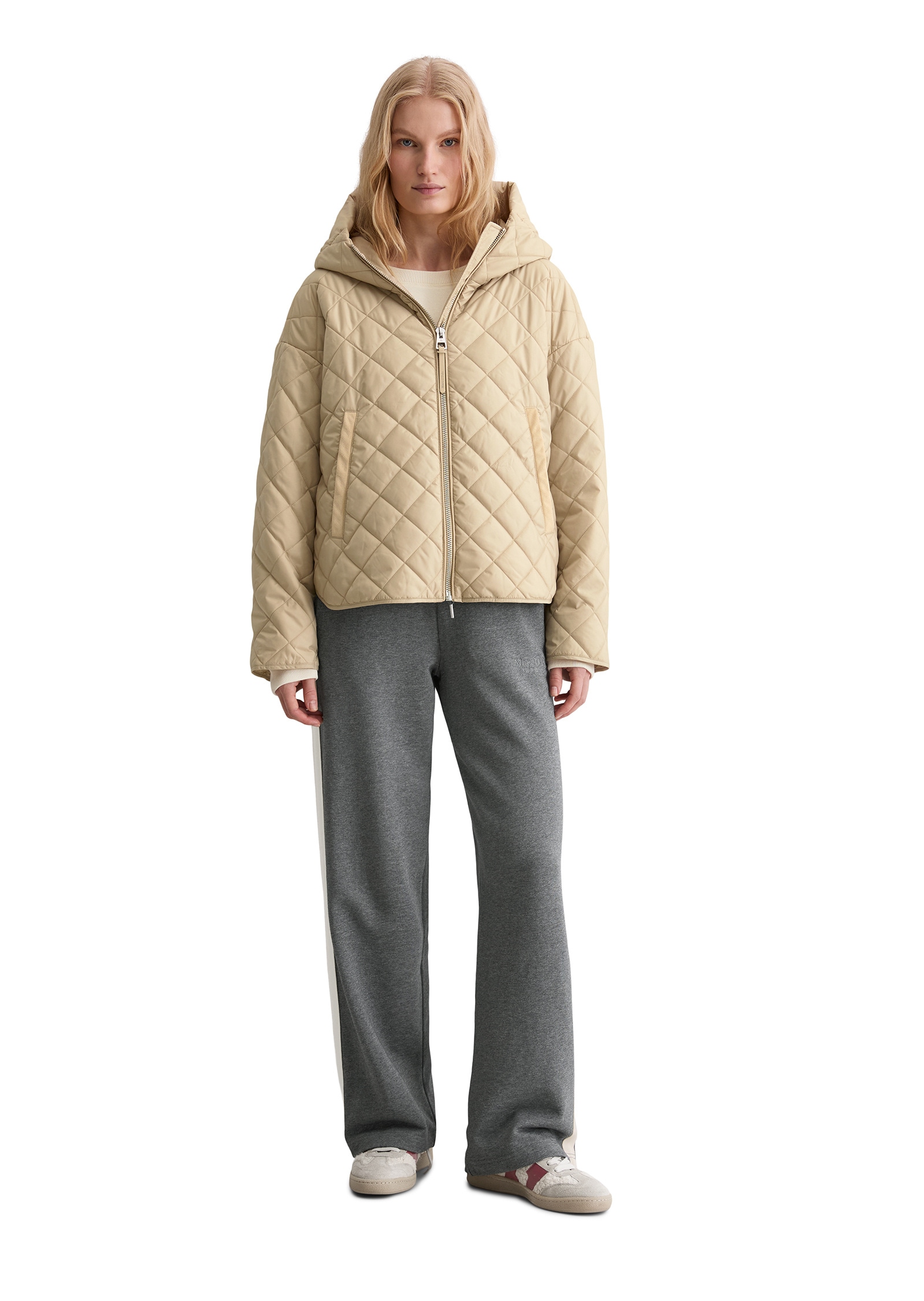 Marc O'Polo Outdoorjacke »aus recyceltem Polyester« mit Kapuze