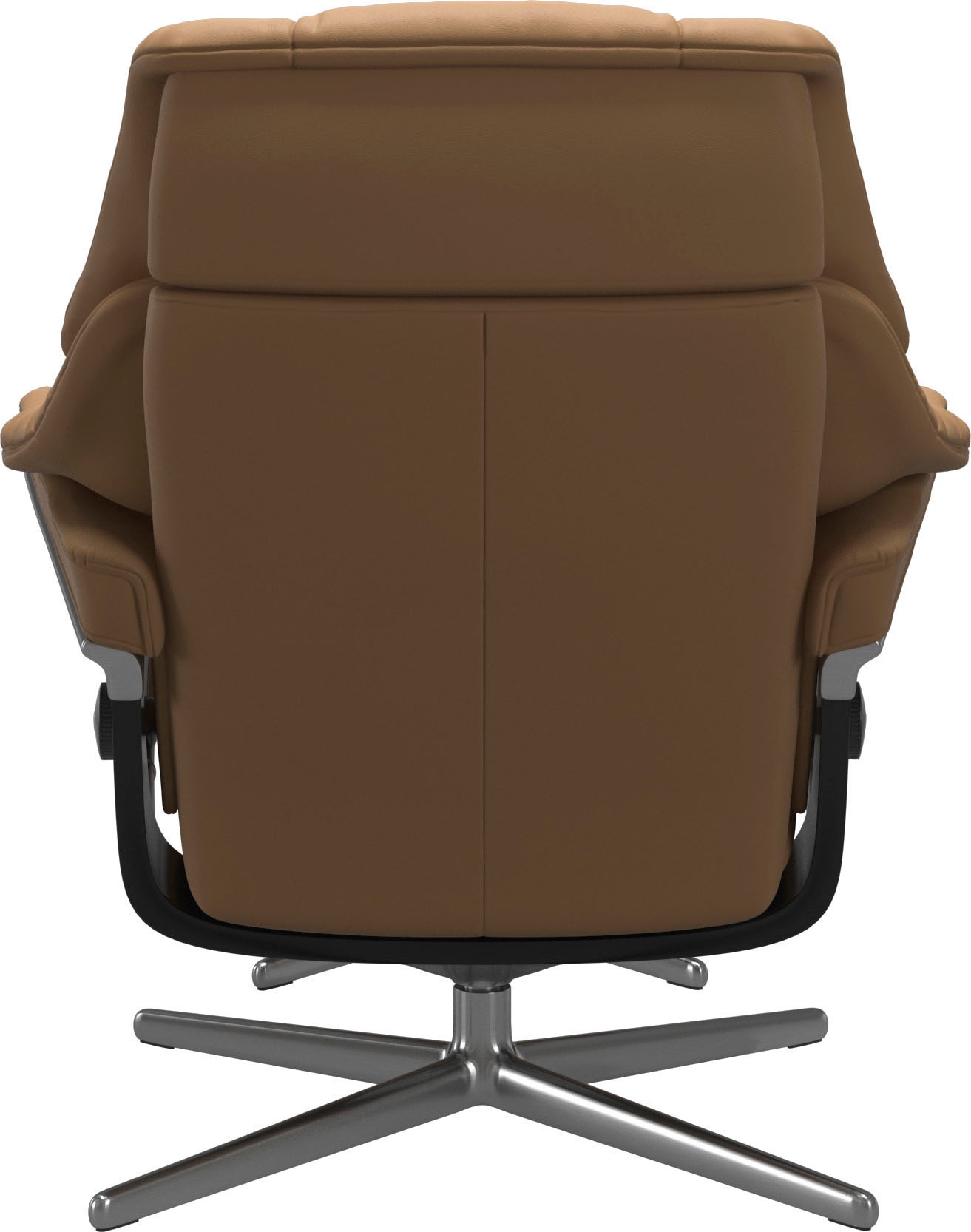 Stressless® Relaxsessel »Reno«, (Set, Relaxsessel mit Hocker), mit Hocker, mit Cross Base, Größe S, M & L, Holzakzent Schwarz