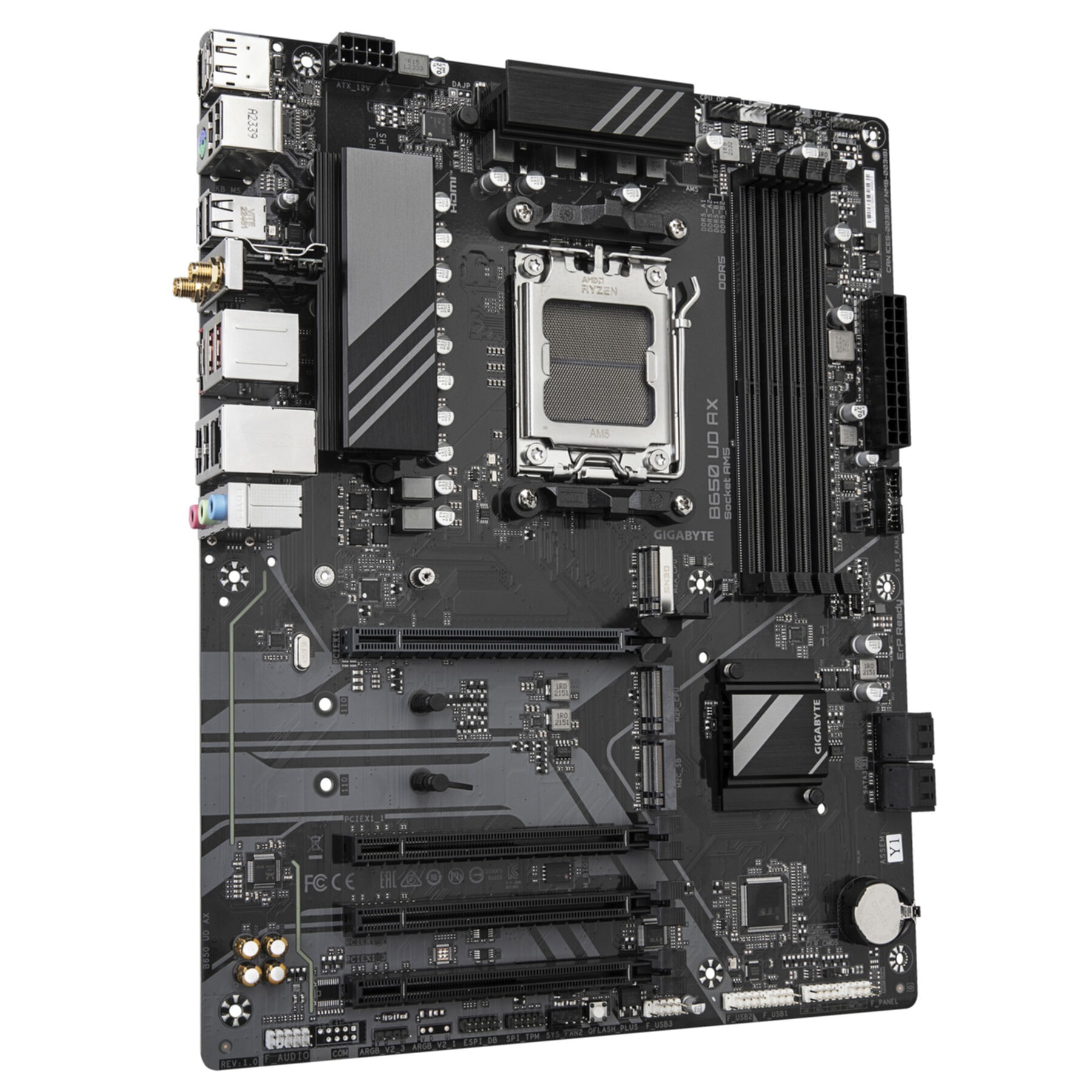 Gigabyte Mainboard »B650 UD AX Motherboard - Unterstützt AMD Ryzen 9000 Serie CPUs, 6+2+2«