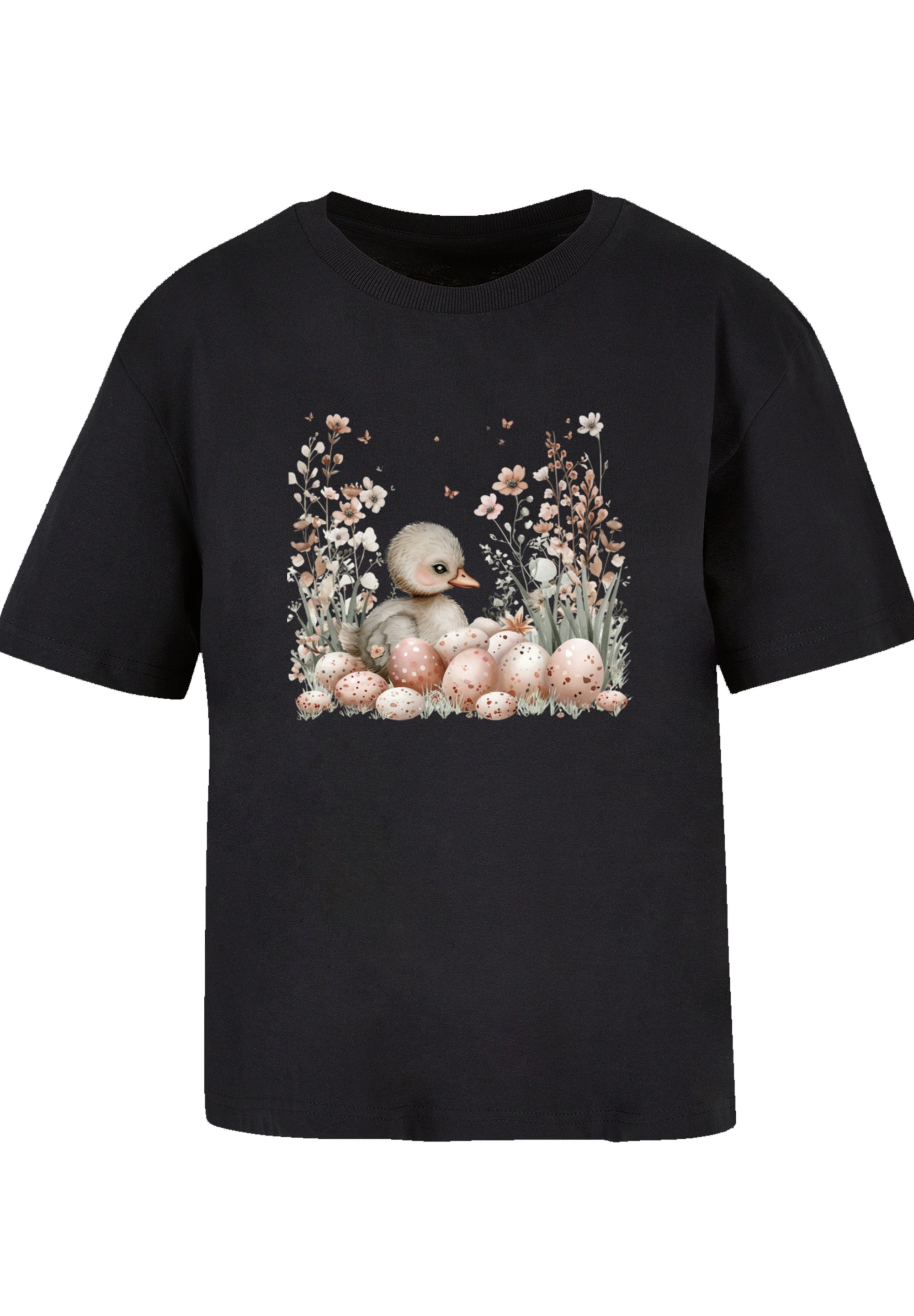 F4NT4STIC T-Shirt »Ente Ostereier Blumen Küken«, Premium Qualität