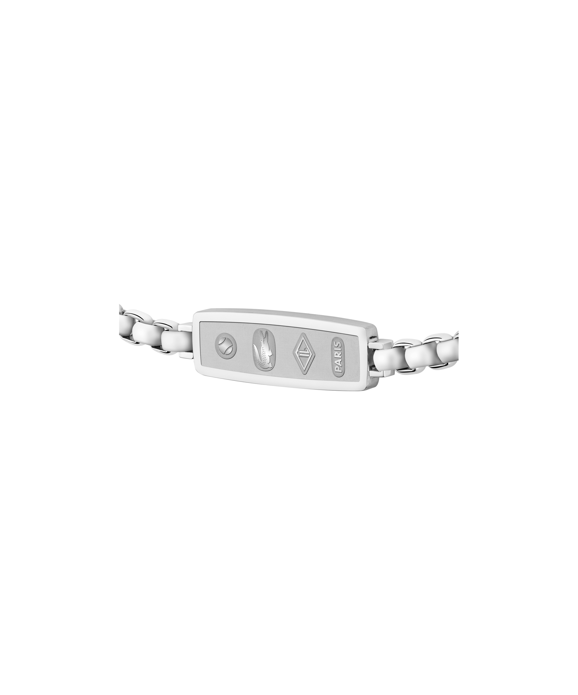 Armband LACOSTE "DISTRICT", edelstahlfarben, Armbänder, Damen, 21,5cm, Edelstahl, Armband 3