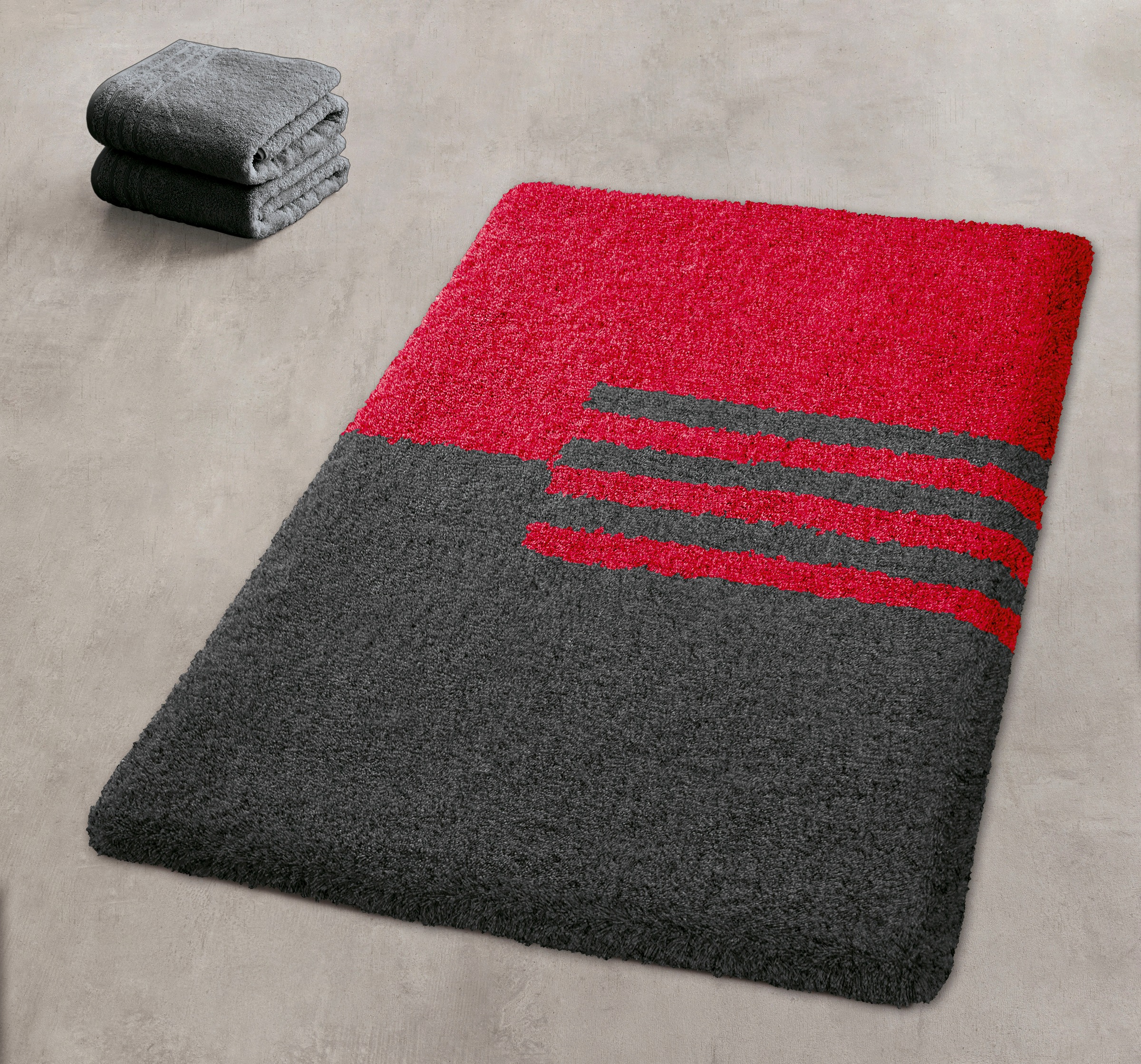 Kleine Wolke Badematte ""Dynamic"" Höhe 20 mm rutschhemmend beschichtet fuß günstig online kaufen