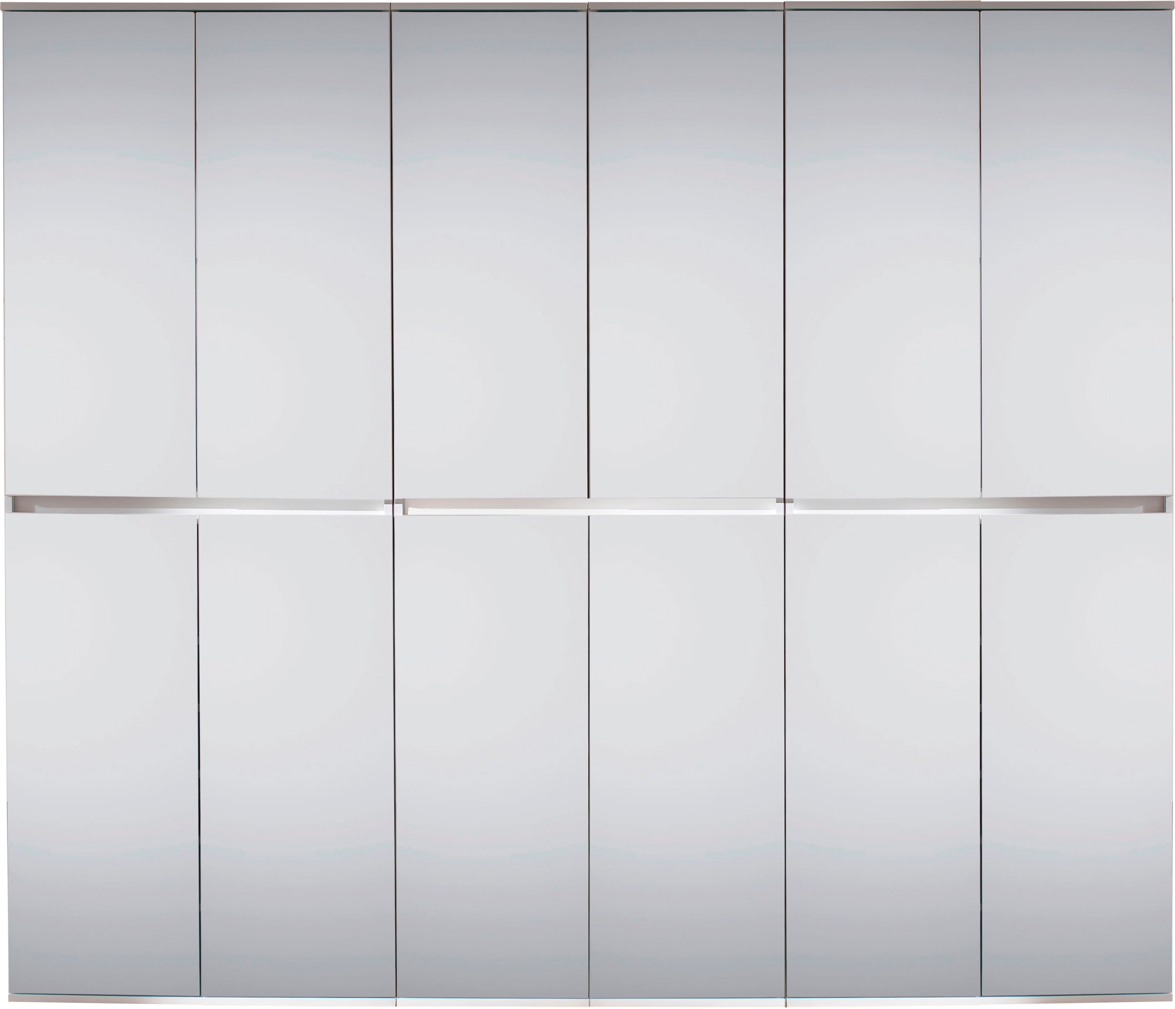 INOSIGN Garderoben-Set »Malcesine«, (3 St.), Mehrzweckschrank-Set mit Spiegelfront aus 3 Schränken mit Breite 74 cm