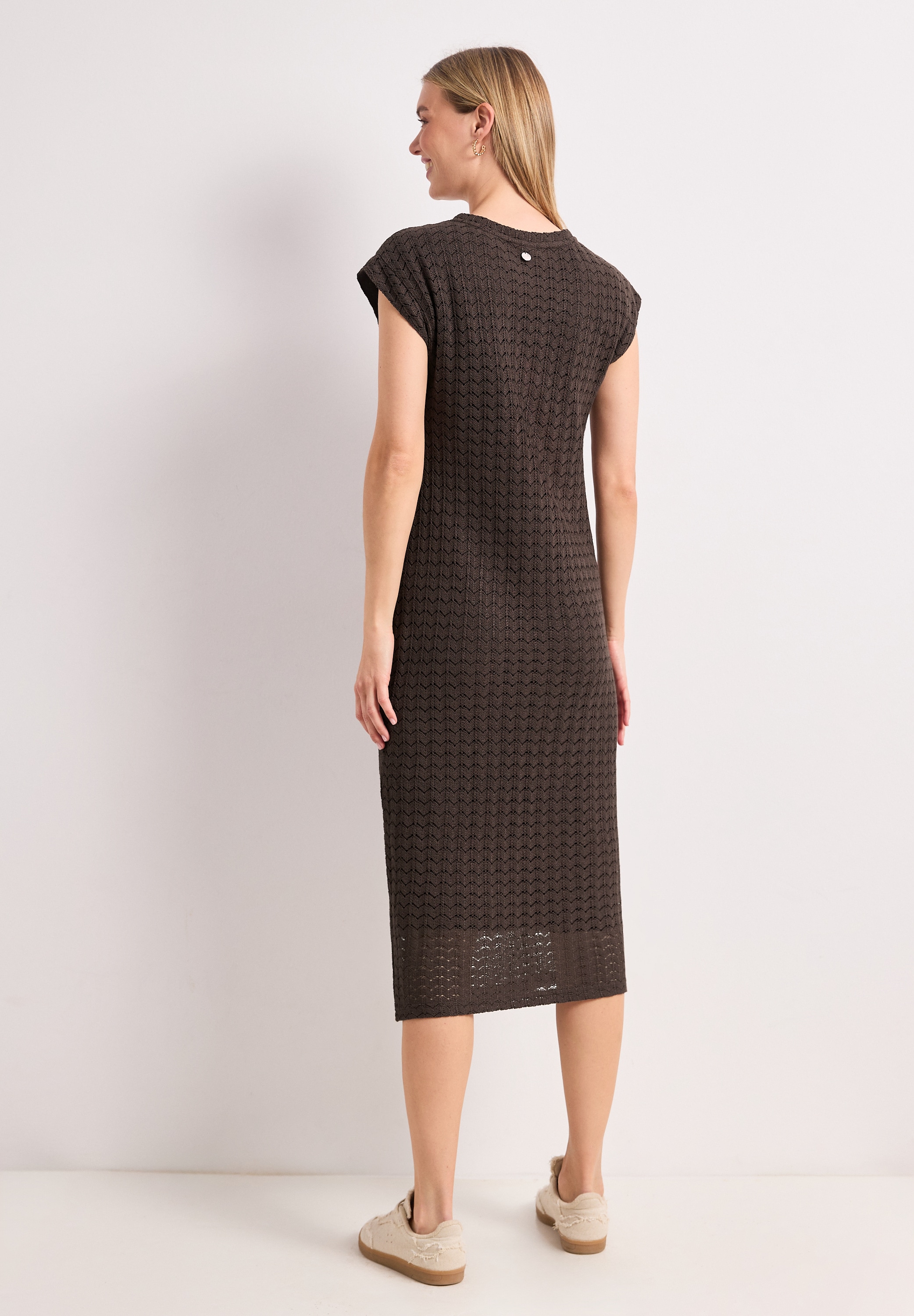 STREET ONE Midikleid Ohne Taschen in Unifarbe