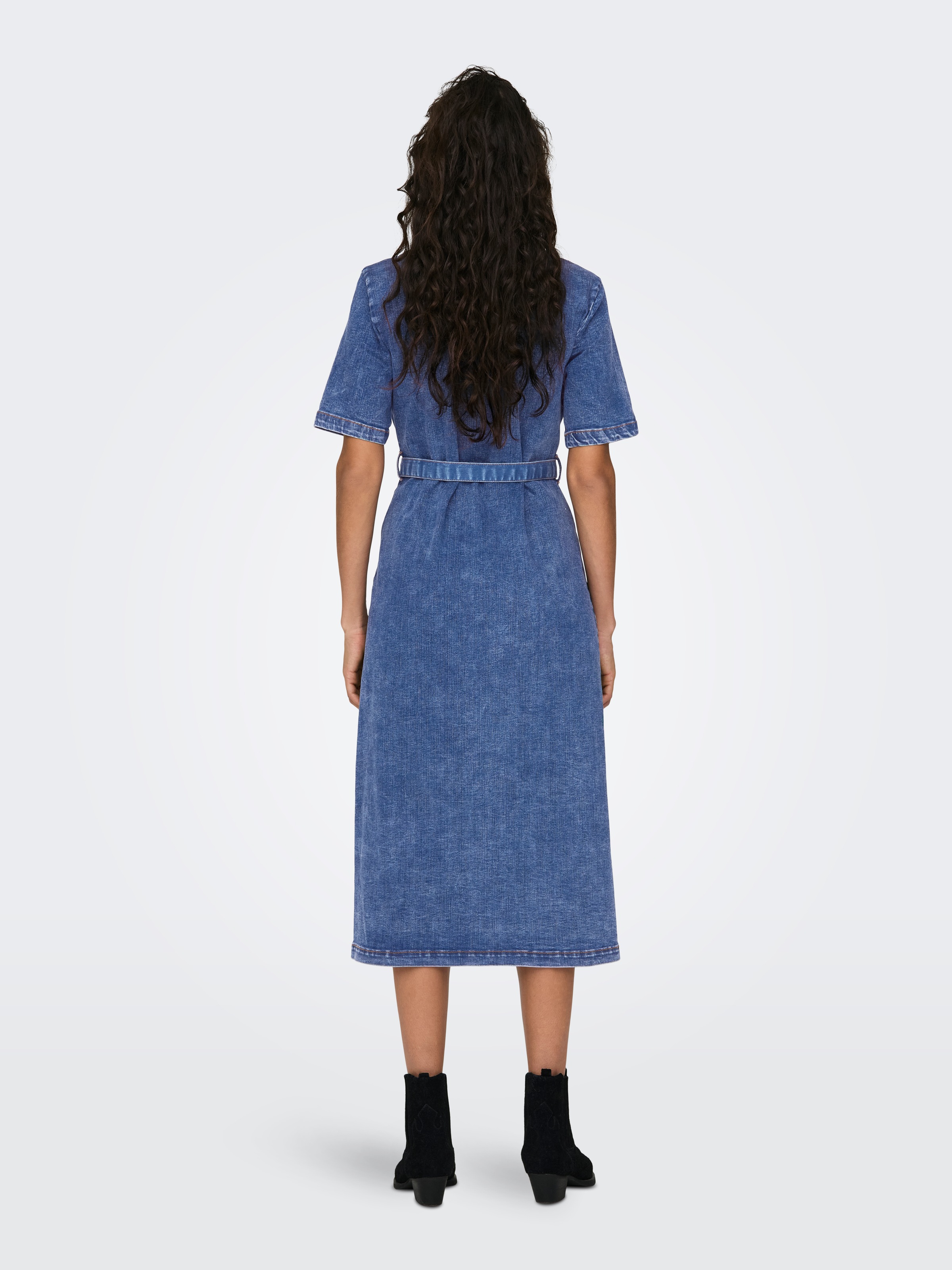 ONLY Jeanskleid "ONLLANA SS LONG DRESS DNM REA258 NOOS" Brusttasche günstig online kaufen