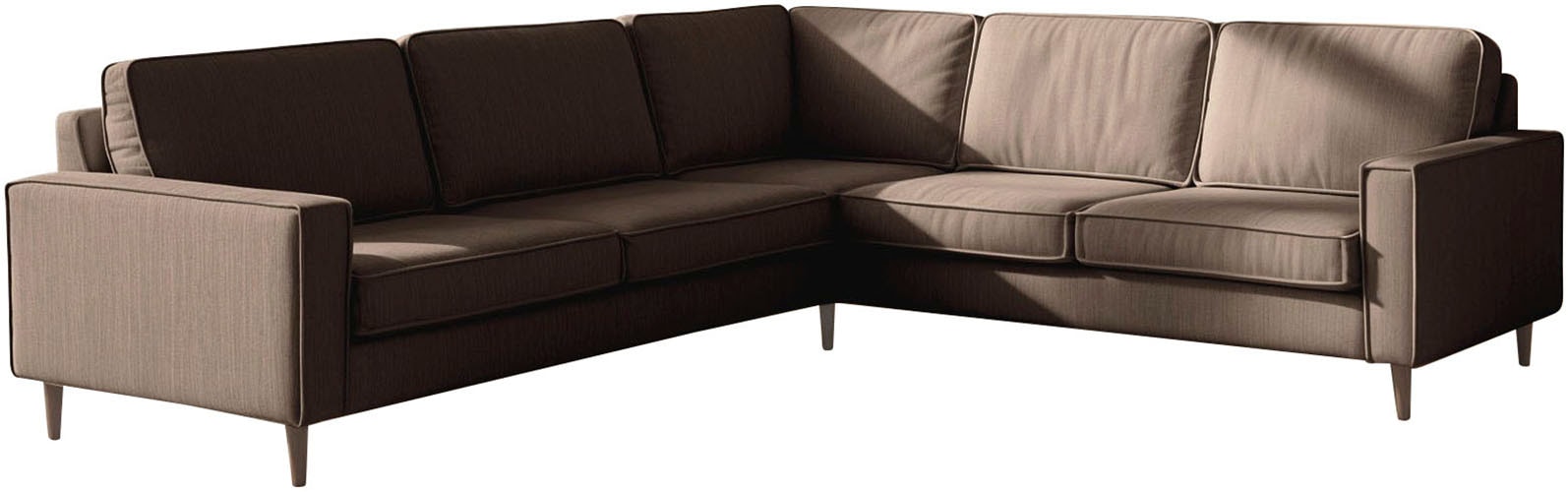 Home affaire Ecksofa "Pinto Skandi, 290 cm, Chenille, Struktur, Ottomane li günstig online kaufen