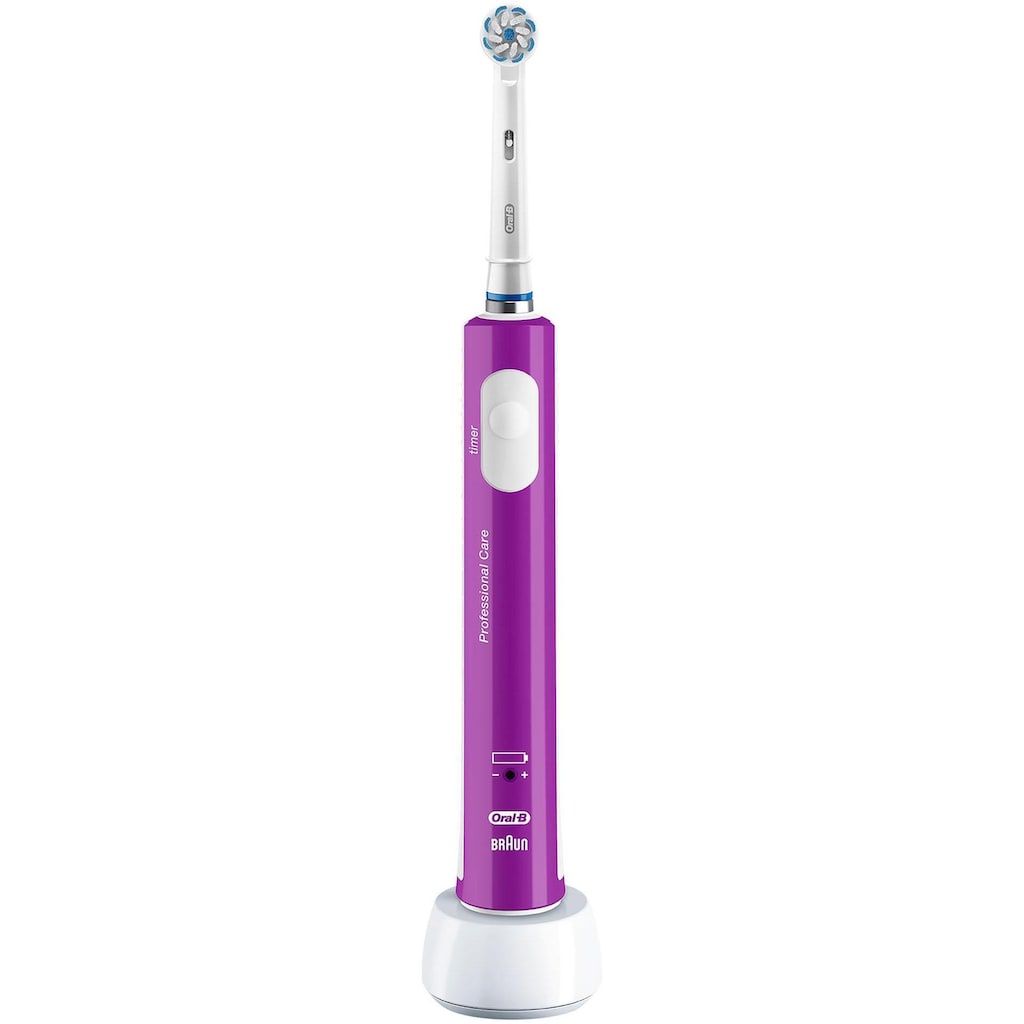 Oral-B Elektrische Zahnbürste »Junior Purple«, 1 St. Aufsteckbürsten