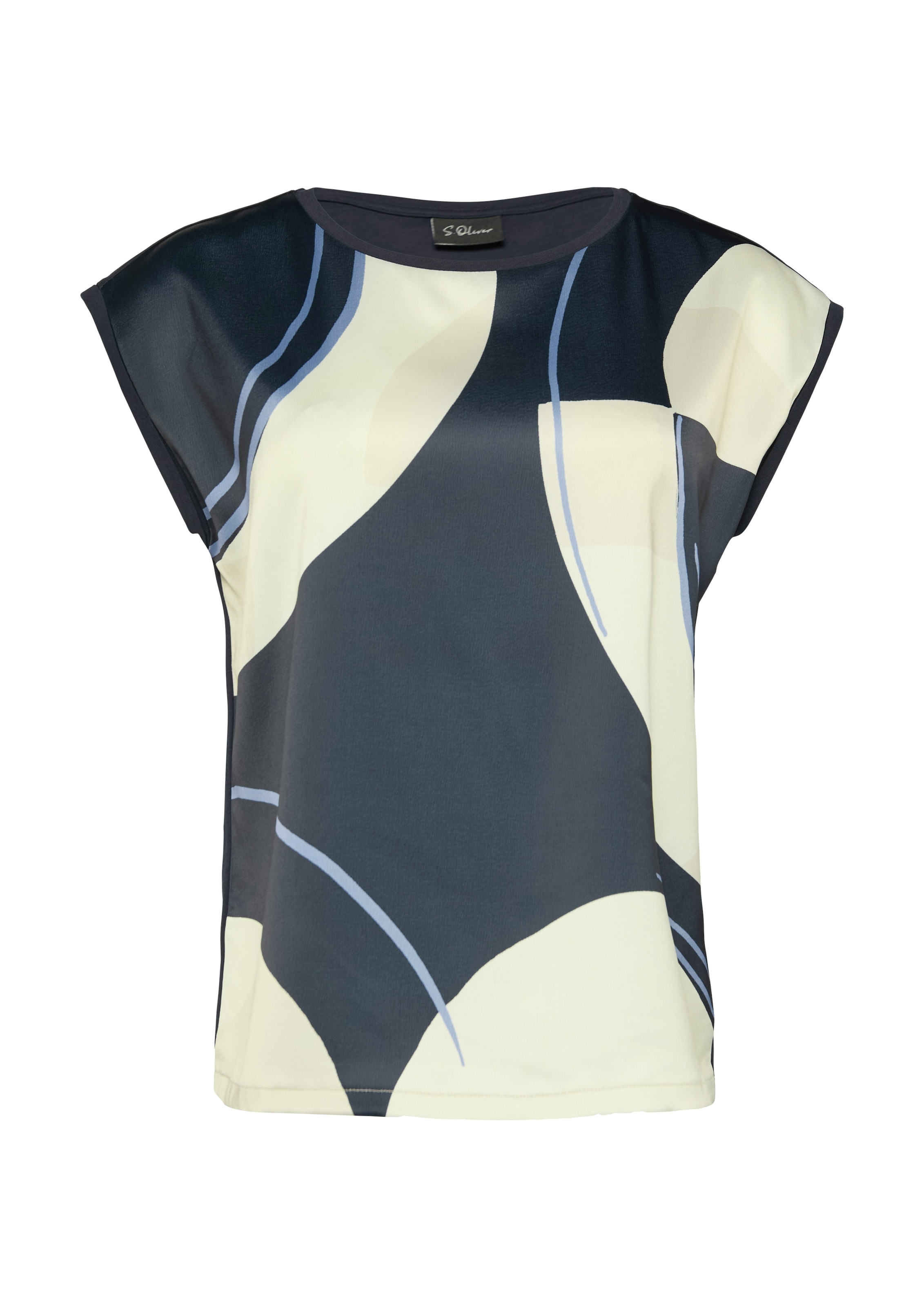 s.Oliver BLACK LABEL T-Shirt, im Fabricmix