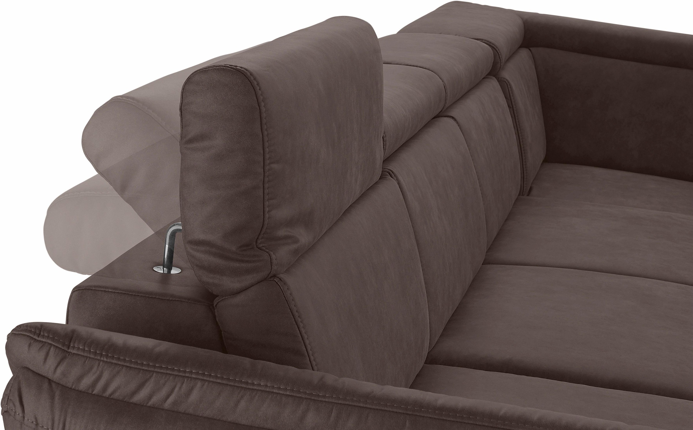 sit&more Wohnlandschaft »Avignon U-Form«, wahlweise mit Bettfunktion und Stauraum, inklusive Kopfteilverstellung