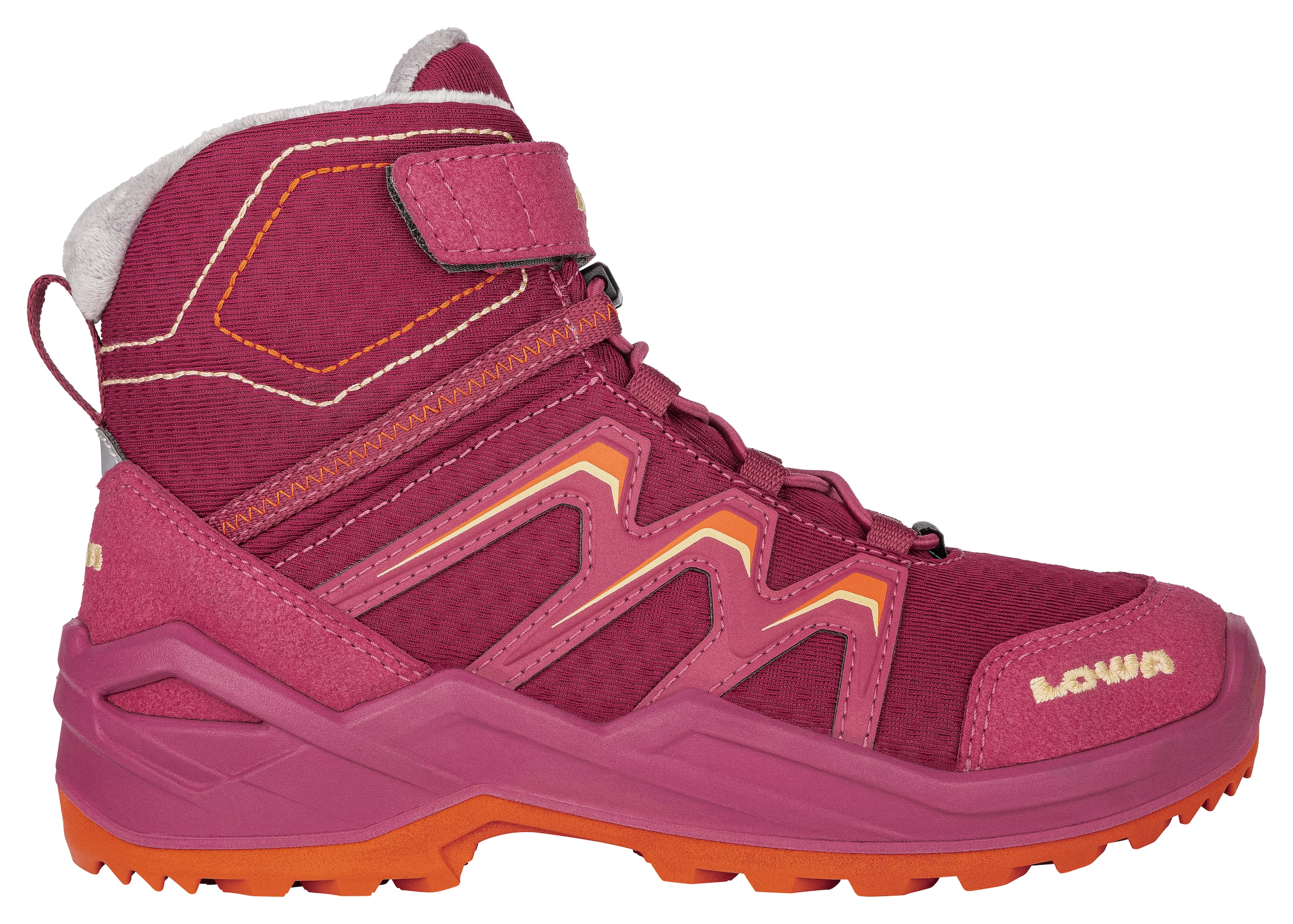 Lowa Winterstiefel »MADDOX WARM GORE-TEX® MID JR«  mit Klettverschluss, profilierte Gummilaufsohle, wasserdicht