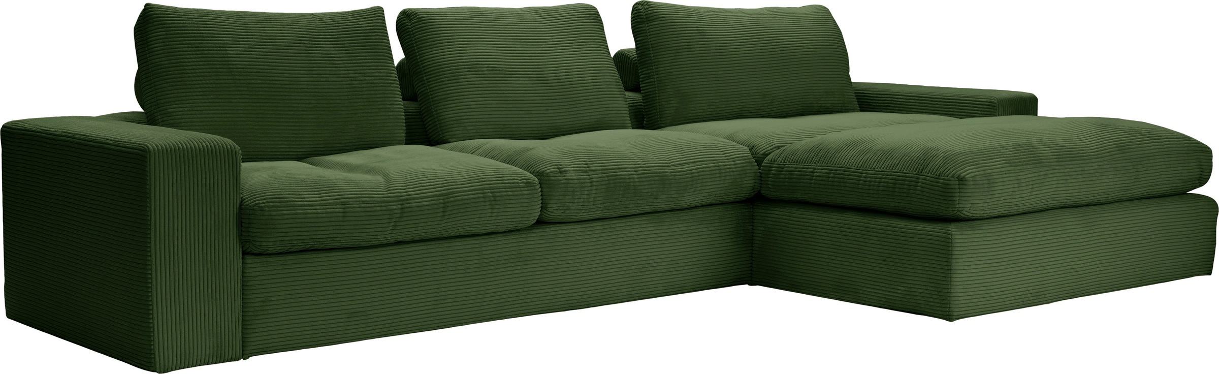 alina Ecksofa »Sandy«, mit Recamiere, in modernem Cordstoff