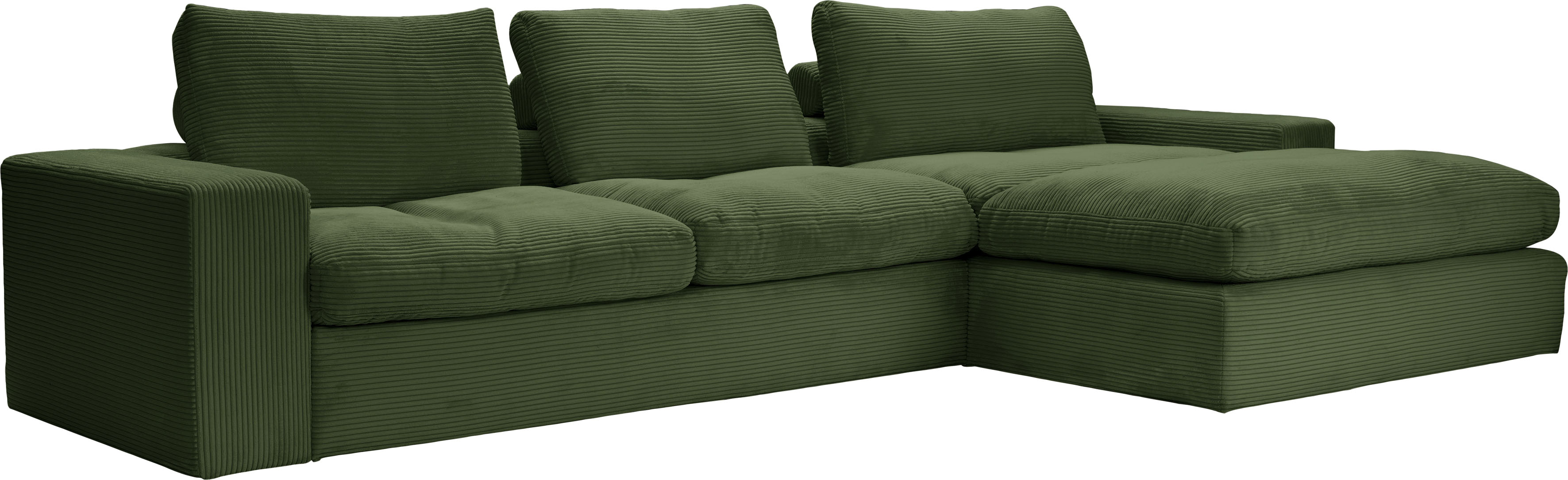 Thumbnail - alina Ecksofa "Sandy", mit Recamiere, in modernem Cordstoff