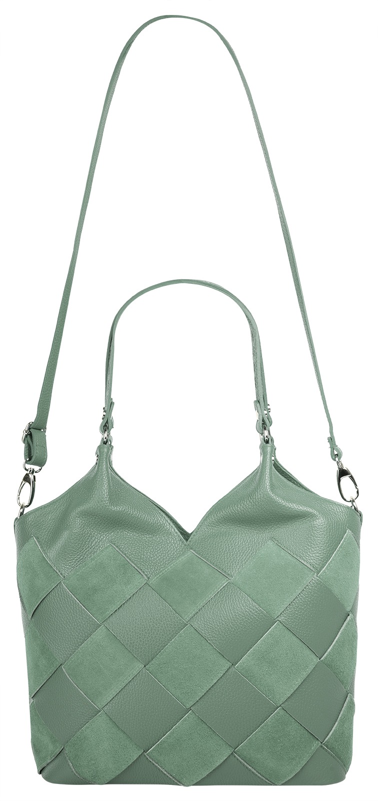 Samantha Look Shopper echt Leder, Made in Italy