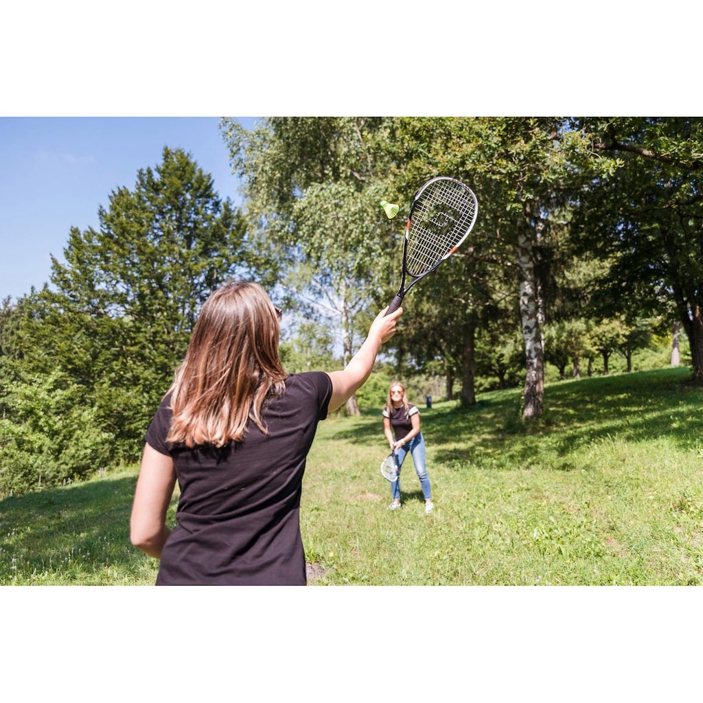 Sunflex Speed-Badmintonschläger »Speed Badminton Sonic«, (Set, 5 tlg., mit Bällen-mit Schlägerhülle-mit Tasche)