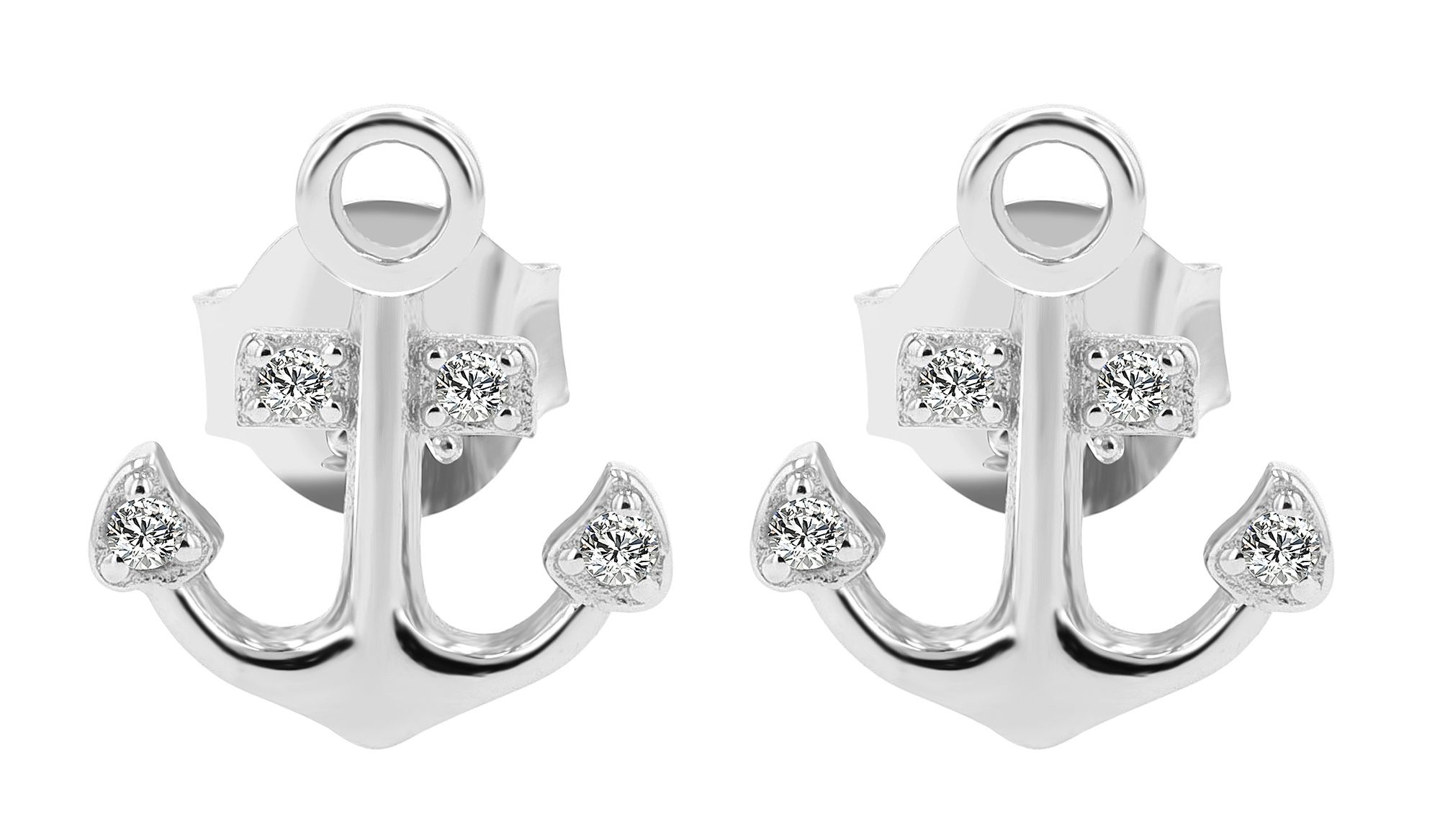 Adelia´s Paar Ohrhänger "Ohrringe – Ohrstecker aus 925 Silber" Ideal als Geschenk – dezent und elegant