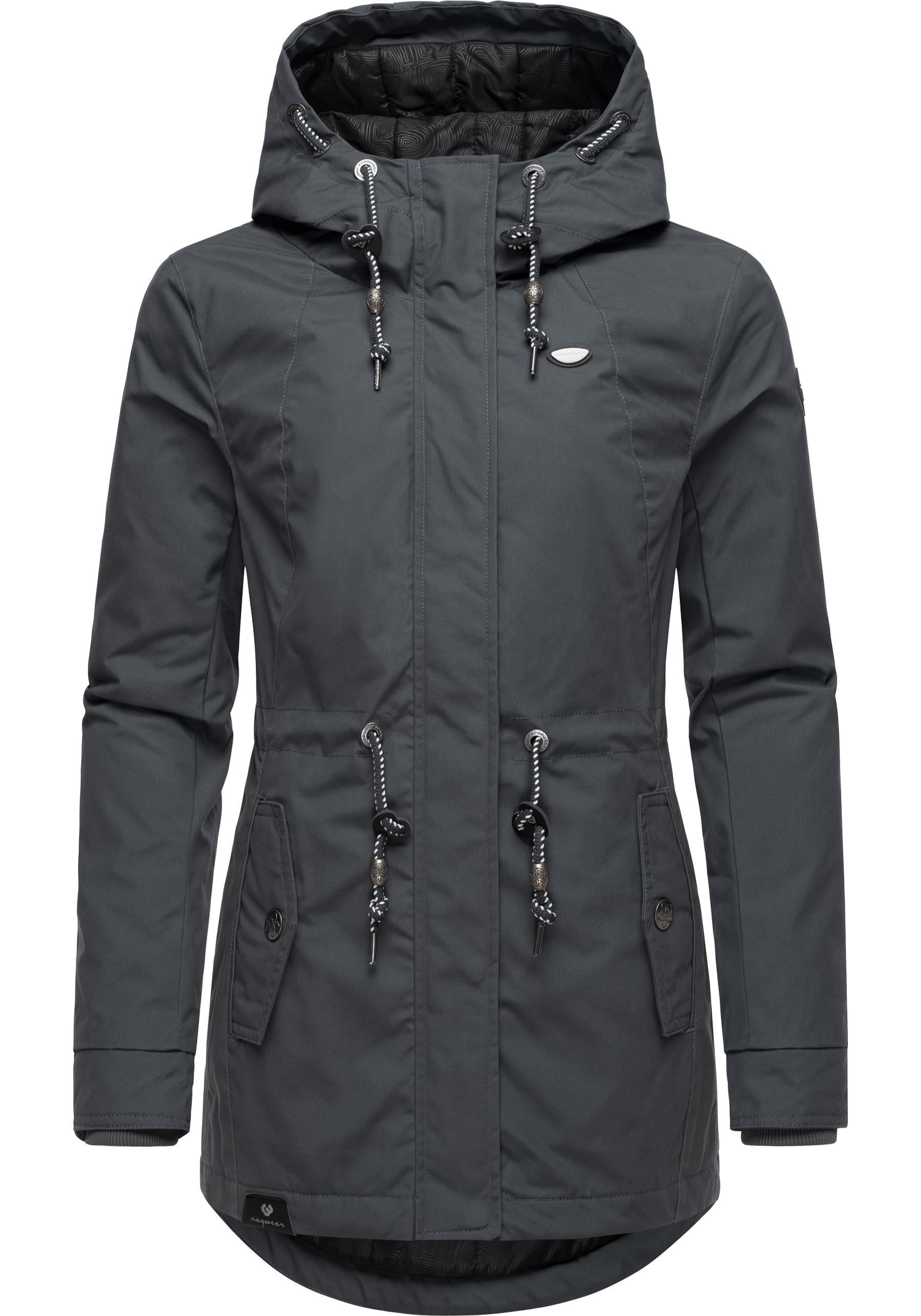 Ragwear Winterjacke »Monadis Black Label«, mit Kapuze, stylischer Winterparka für die kalte Jahreszeit