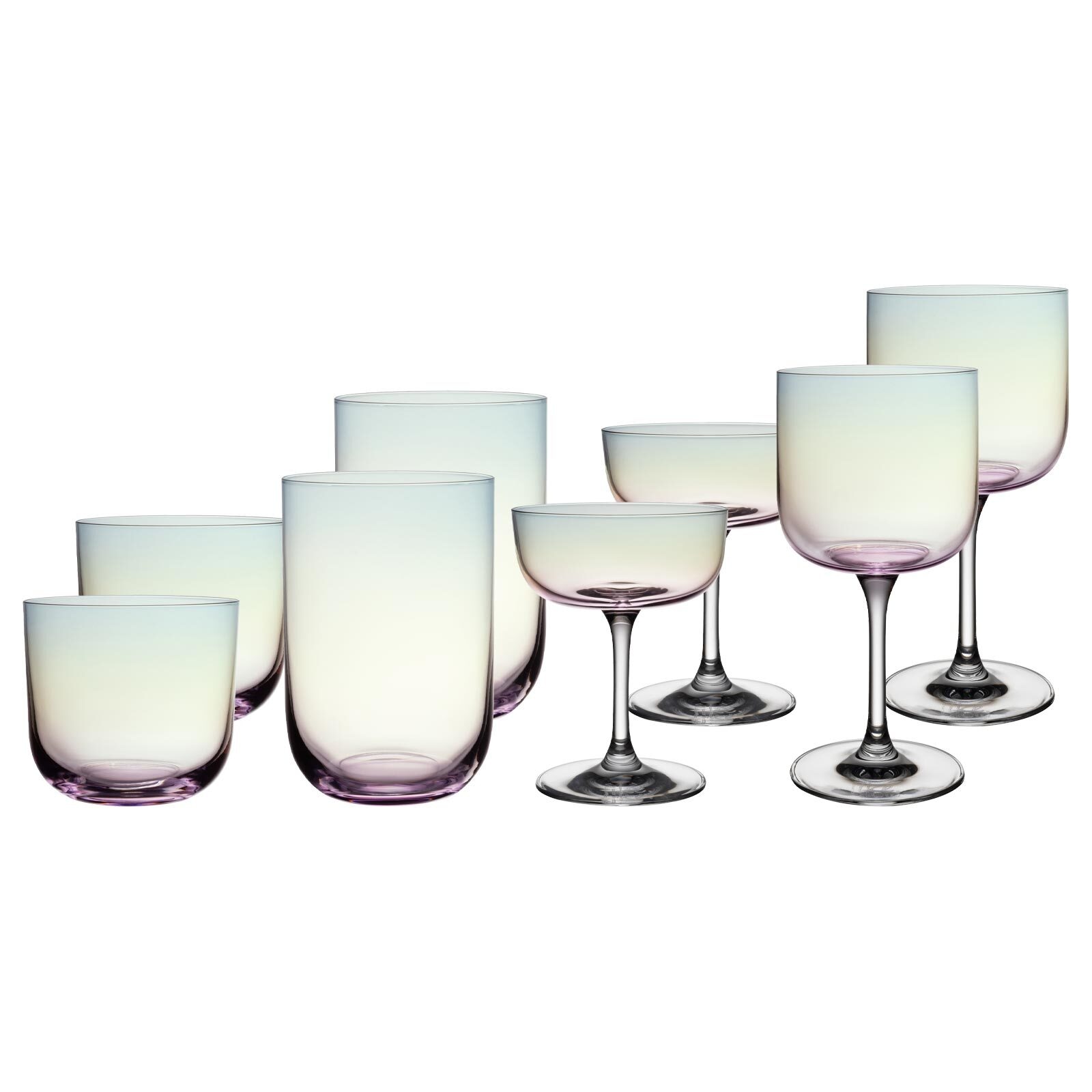 like. by Villeroy & Boch Gläser-Set »Komplett-Gläser-Set Like Glass 8er Set« Handwäsche wird empfohlen