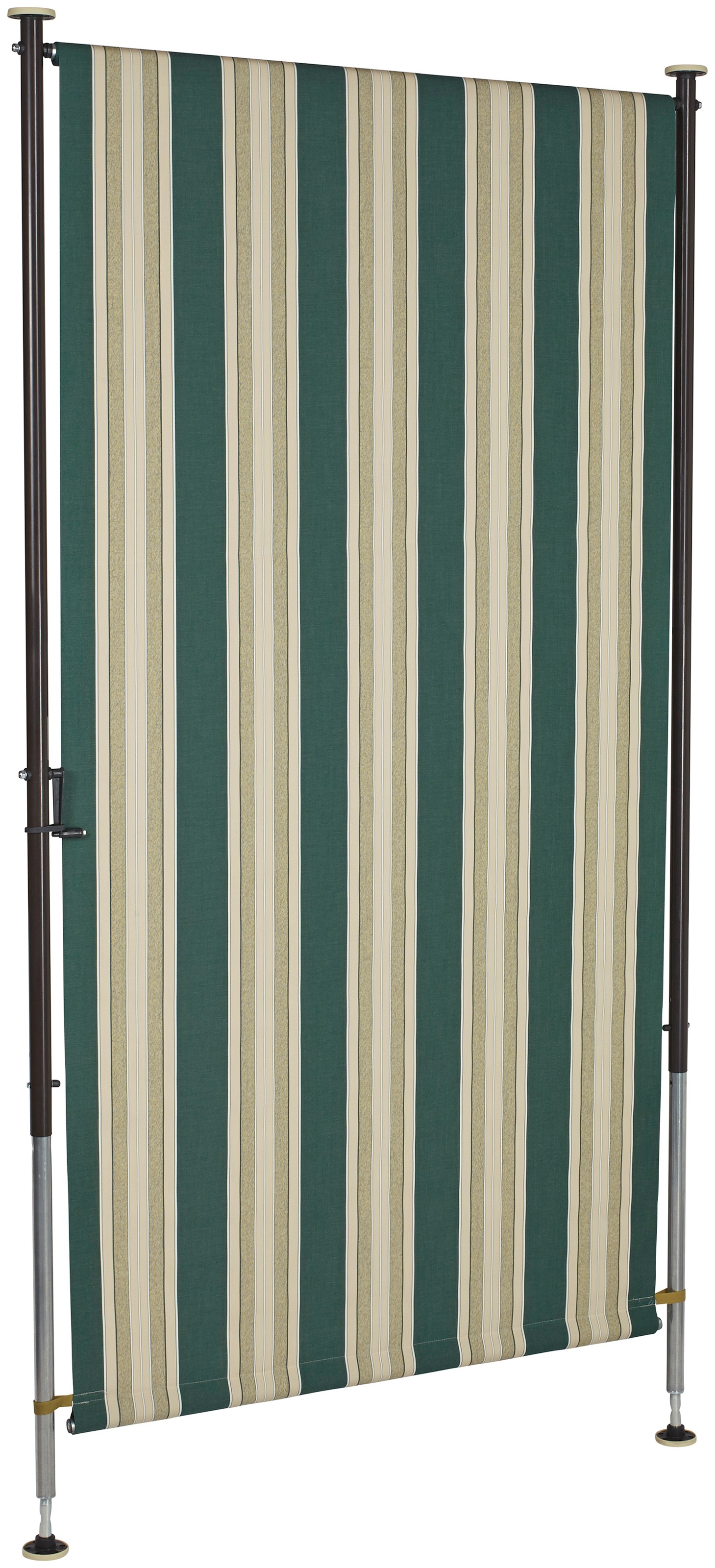 Angerer Freizeitmöbel Klemm-Senkrechtmarkise »Nr. 8700«, grün/beige, BxH: 120x275 cm