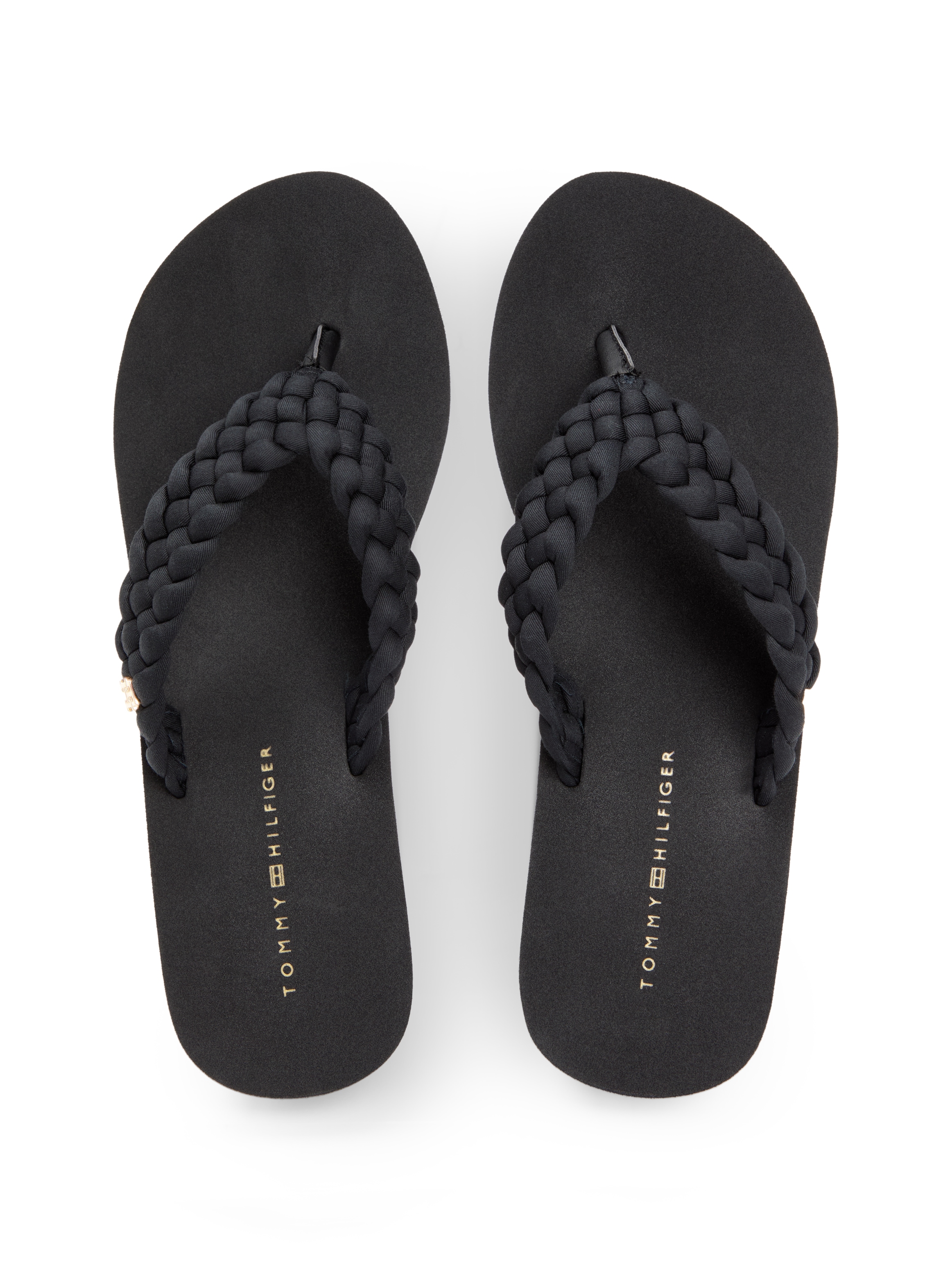 Tommy Hilfiger Zehentrenner »TH WEDGE BRAIDED SUMMER SANDAL«  Keilabsatz, Sommerschuh mit geflochtener Bandage