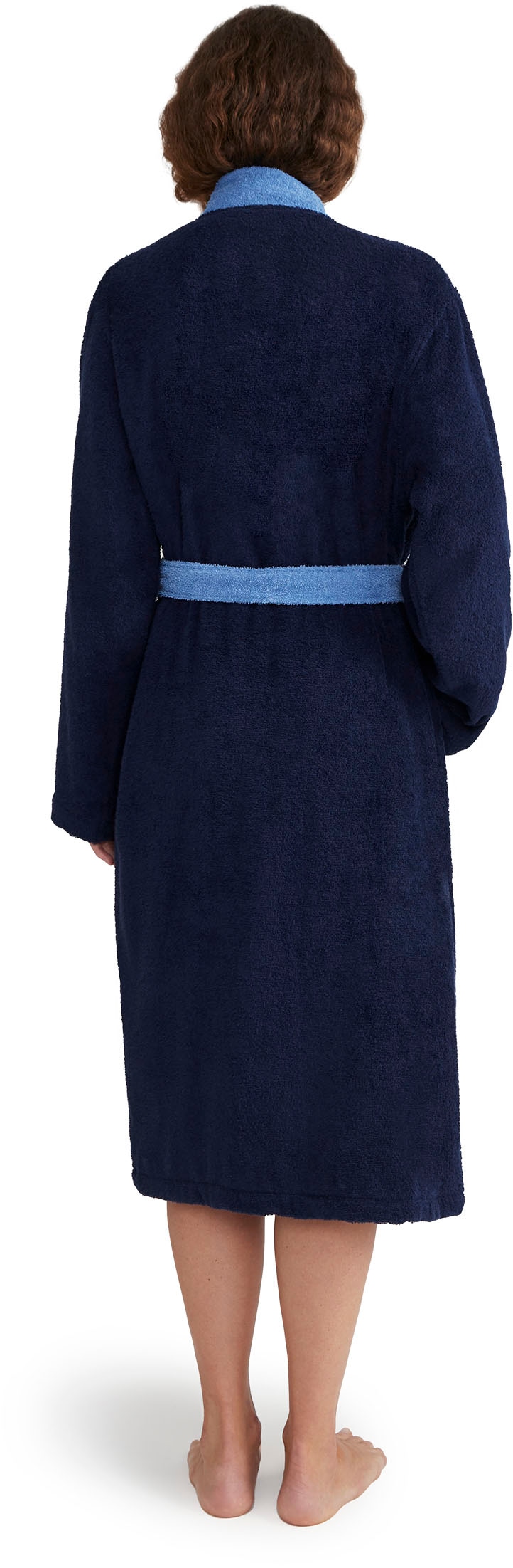Möve Unisex-Bademantel »Superwuschel Kimono mit Blende«, (1 St.), ideal für Sauna & Spa, Hotelbademantel