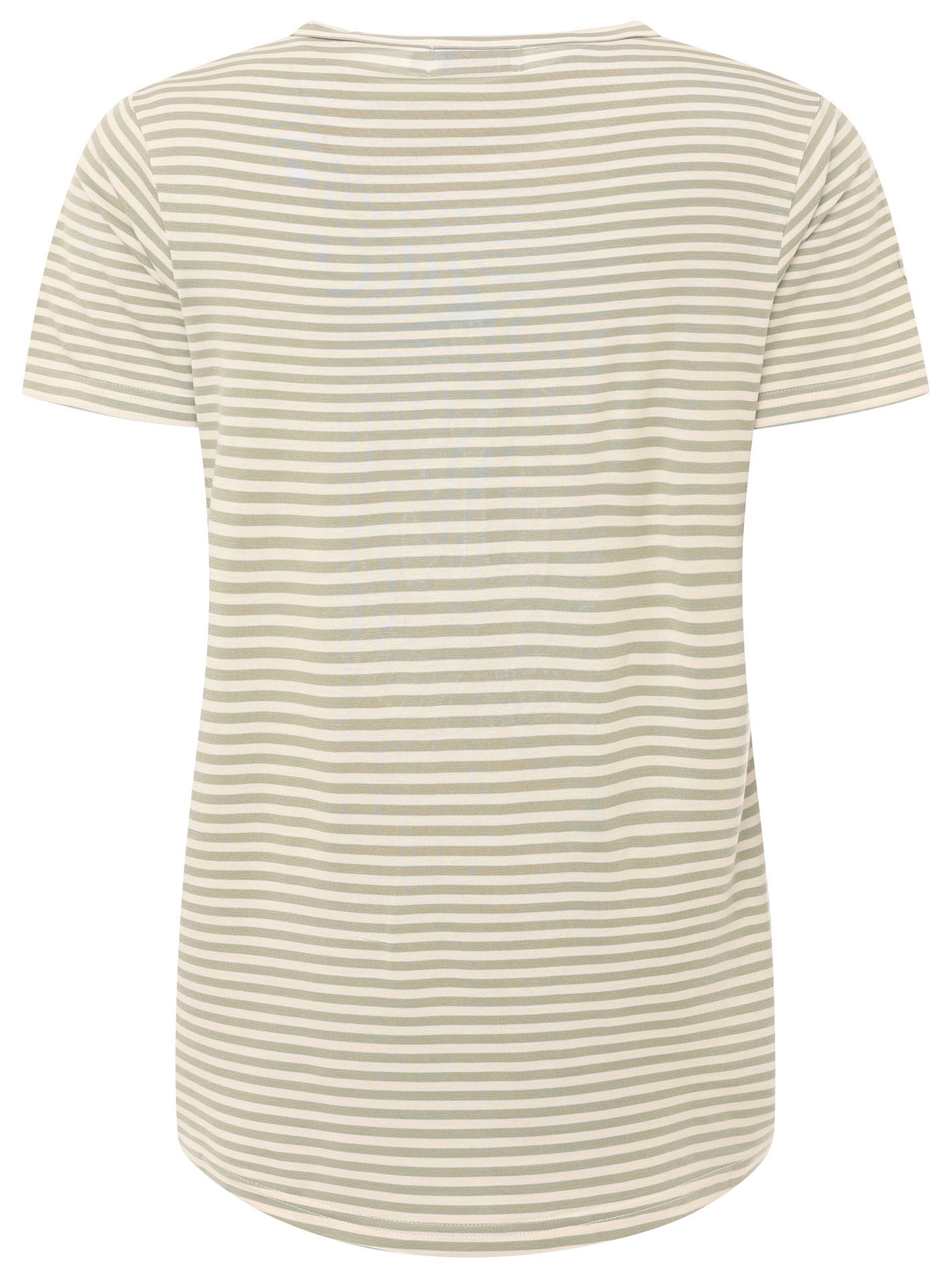 Zwillingsherz T-Shirt »"Zwillingsherz"« V-Neck, gestreift, kleines Motiv gestickt