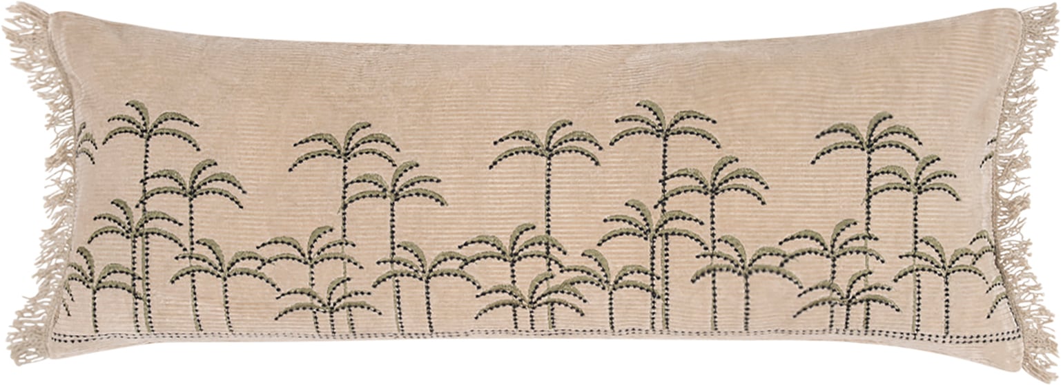 PAD Dekokissen "PALM" Fein ausgearbeitetes Palmendesign mit edler Farbharmonie