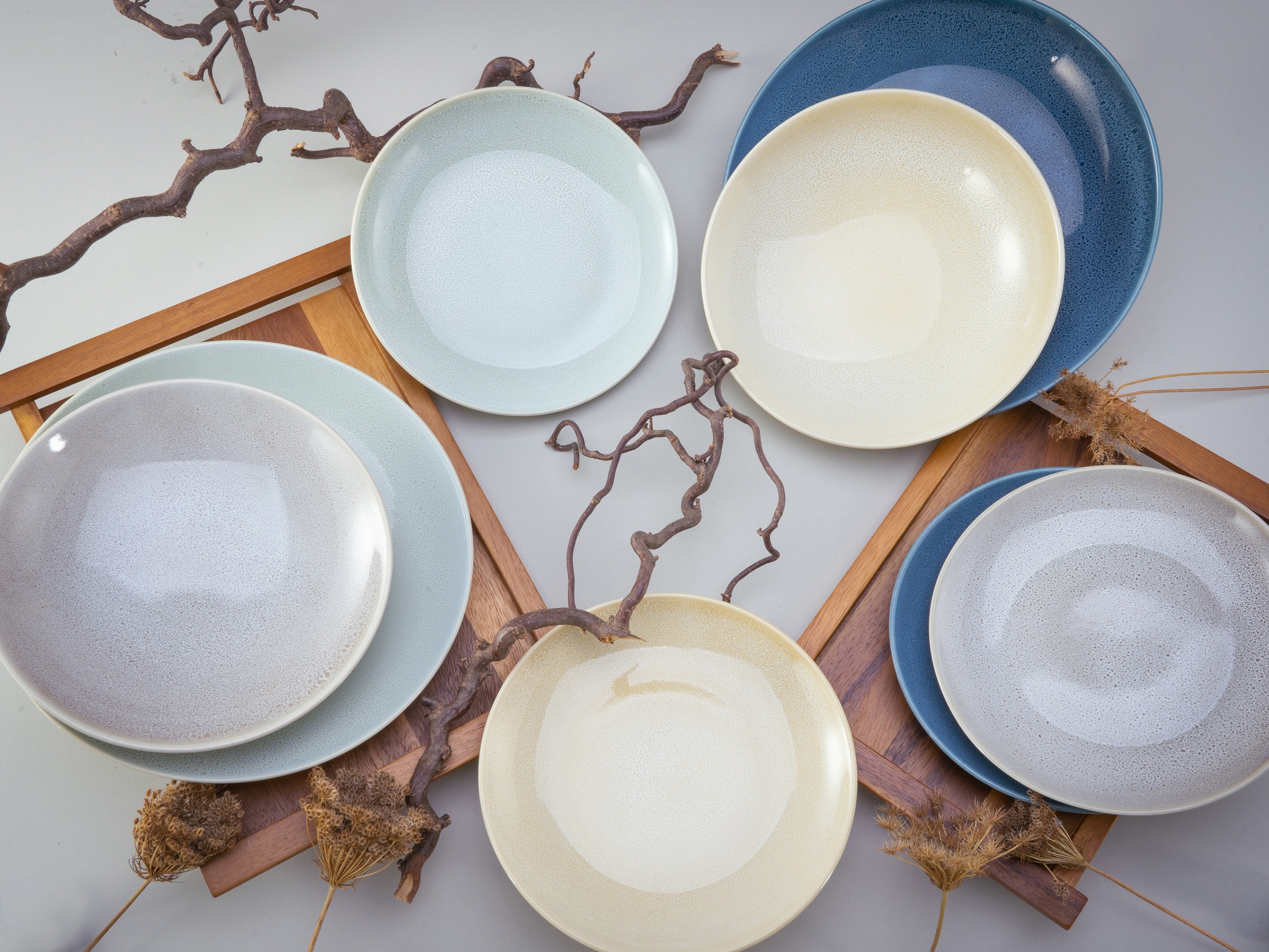 CreaTable Tafelservice "Teller Set, Geschirr-Set Reactive" Service, nostalg günstig online kaufen