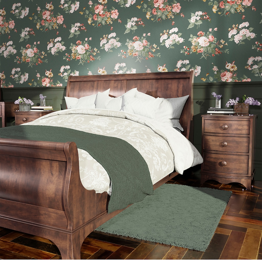 LAURA ASHLEY Vliestapete »Laura Ashley Rosemore Fern Vliestapete«, geblümt