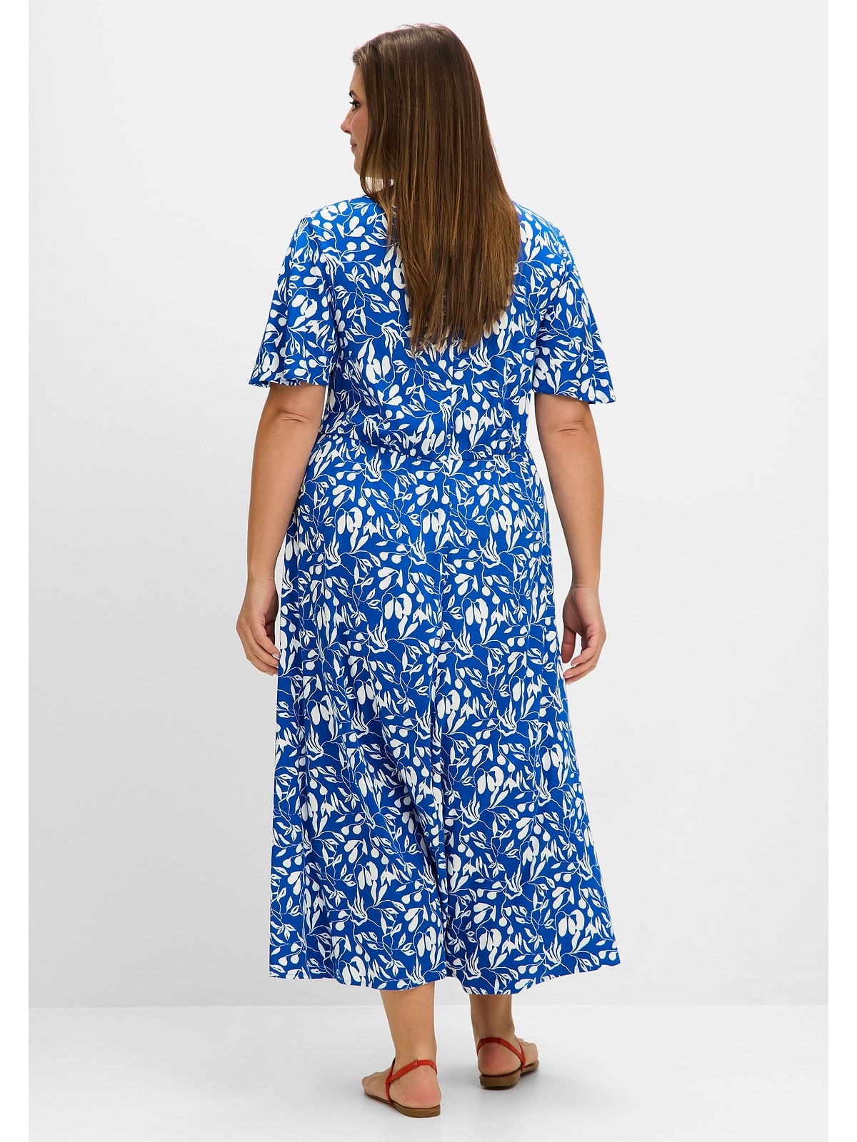 Sheego Sommerkleid »Große Größen«, mit Knotendetail in der Taille
