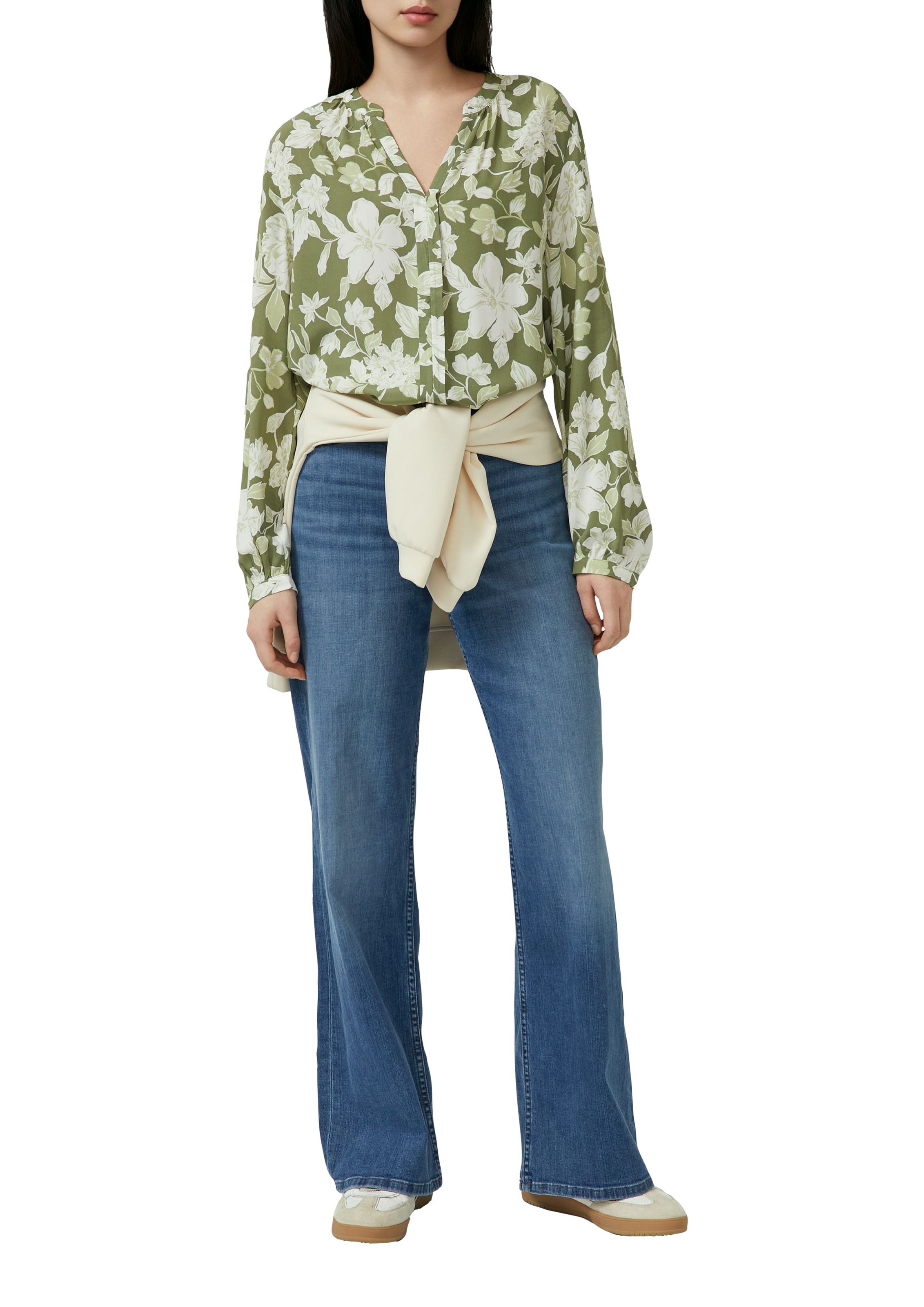 s.Oliver Langarmbluse mit All-Over Print