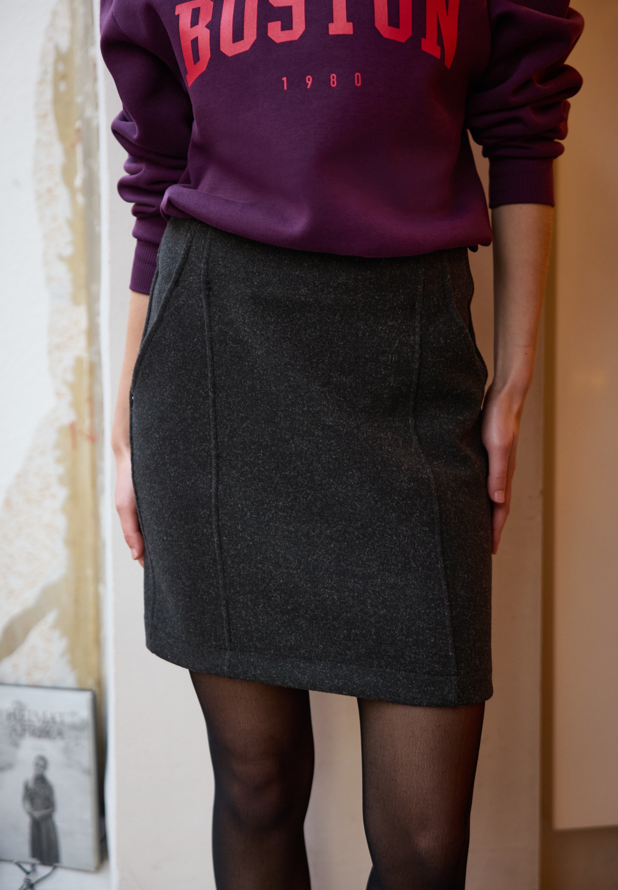 STREET ONE STUDIO Midirock mit seitlichen Einschubtaschen