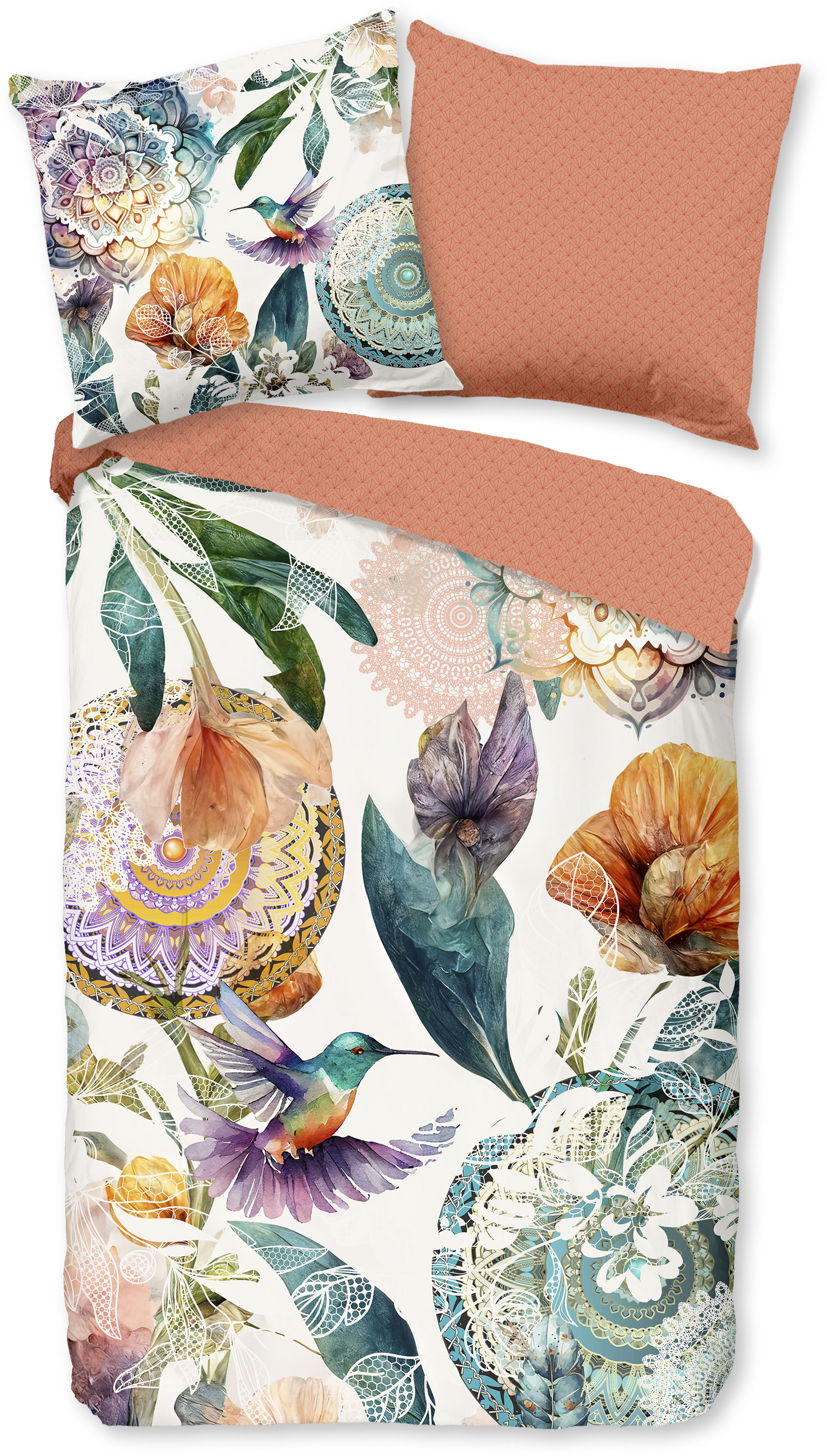 hip Wendebettwäsche "BERNICE" 2 Stk. tlg. Mako-Satin, 135x200, Reißverschlu günstig online kaufen