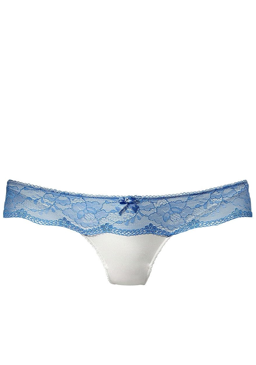 LASCANA String, mit breitem Bund aus blumiger Spitze, Dessous