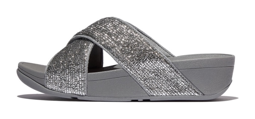 Fitflop Pantolette "LULU CRINKLED SHIMMER", Slides, Badeschuh, Abendmode mi günstig online kaufen