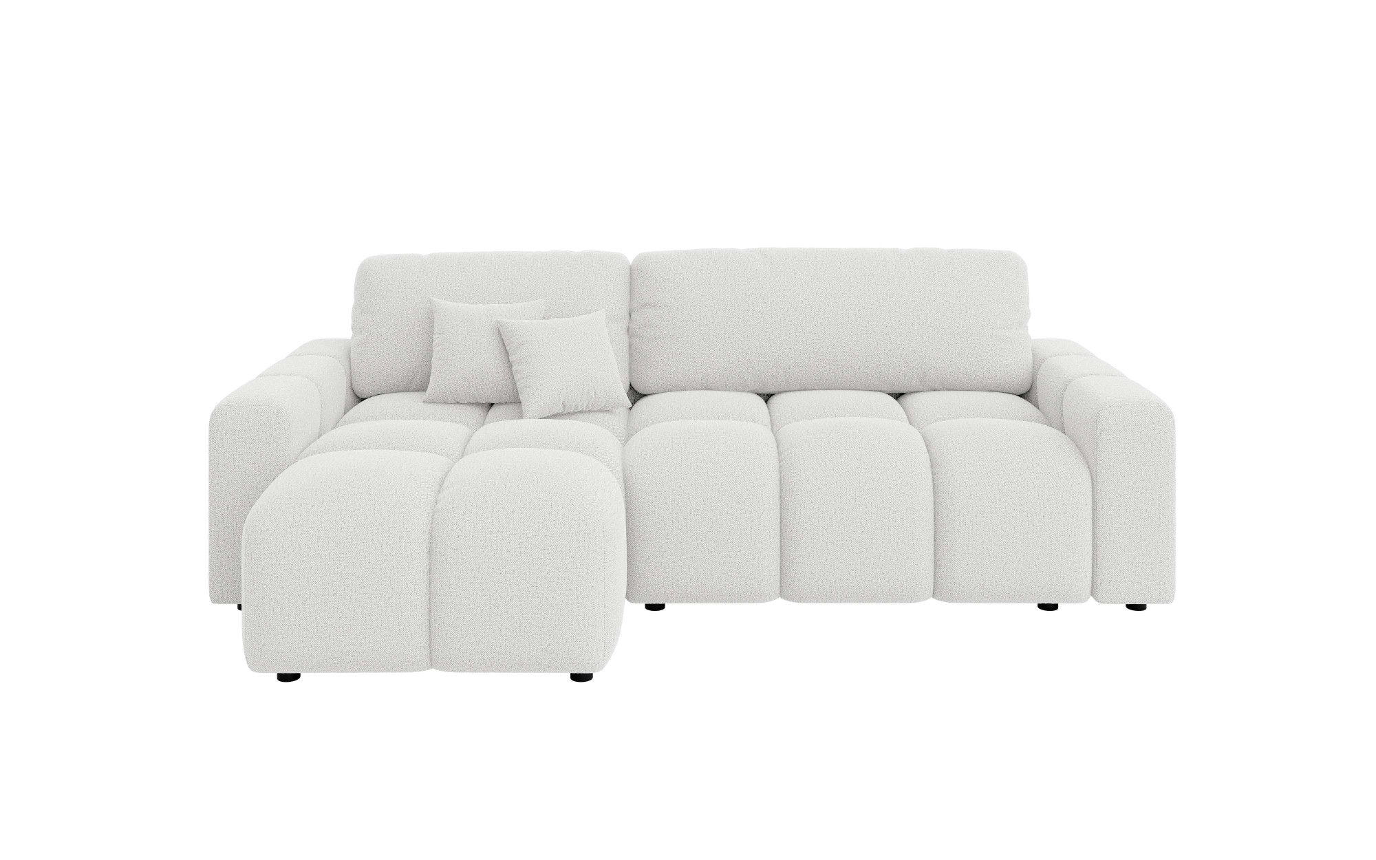 INOSIGN Ecksofa »FELICI, Schlafsofa 233cm, L-Form mit Recamiere beidseitig montierbar«, Designsofa mit Bettfunktion und Bettkasten, Maße B/T/H: 233/142/88 cm