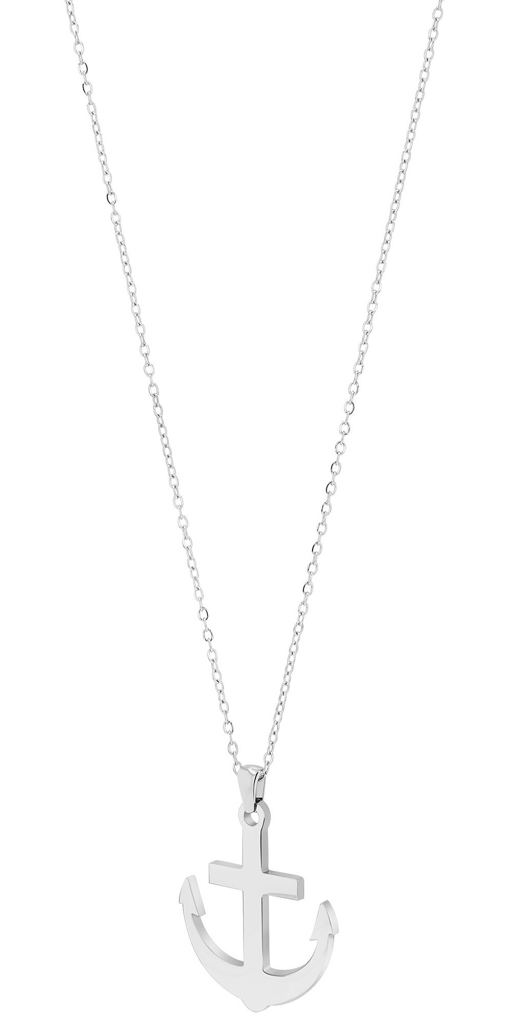 Kette ohne Anhänger ADELIA´S "Damen Halskette aus Edelstahl 45 cm", silber, Halsketten, Damen, 45cm, Edelstahl, Ein Geschenk, das Freude macht