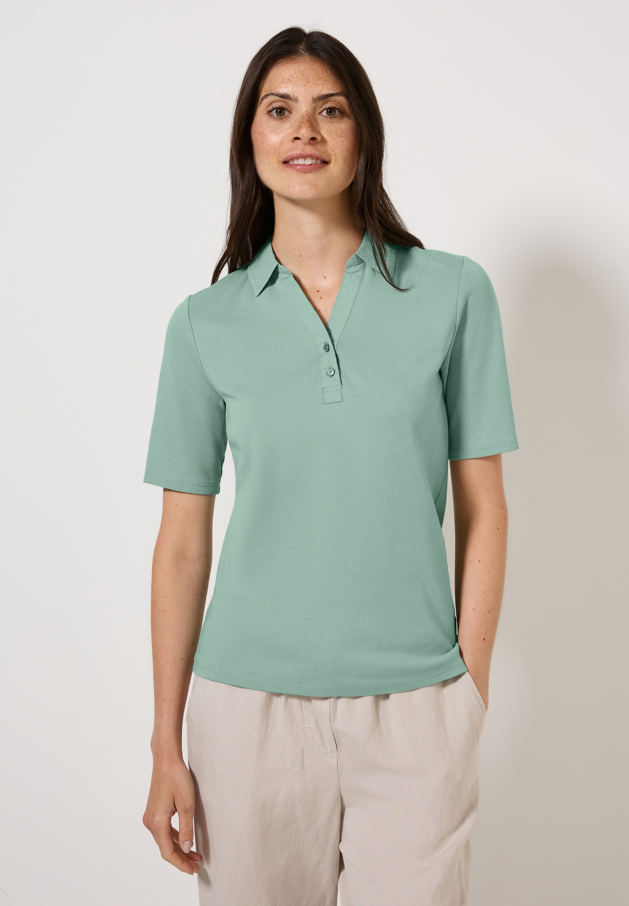 Cecil Poloshirt aus reiner Baumwolle günstig online kaufen