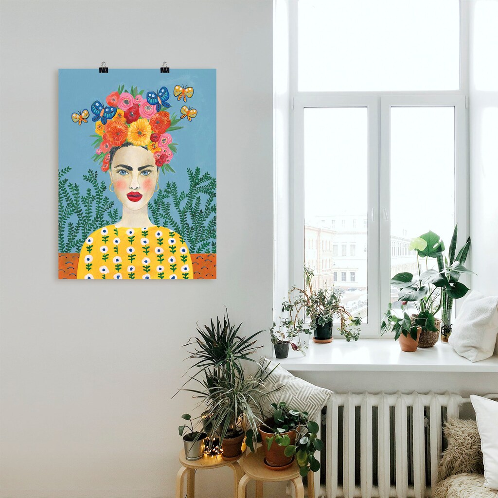 Artland Wandbild »Frida-Kopfschmuck I«, Bilder von Frauen, (1 St.)
