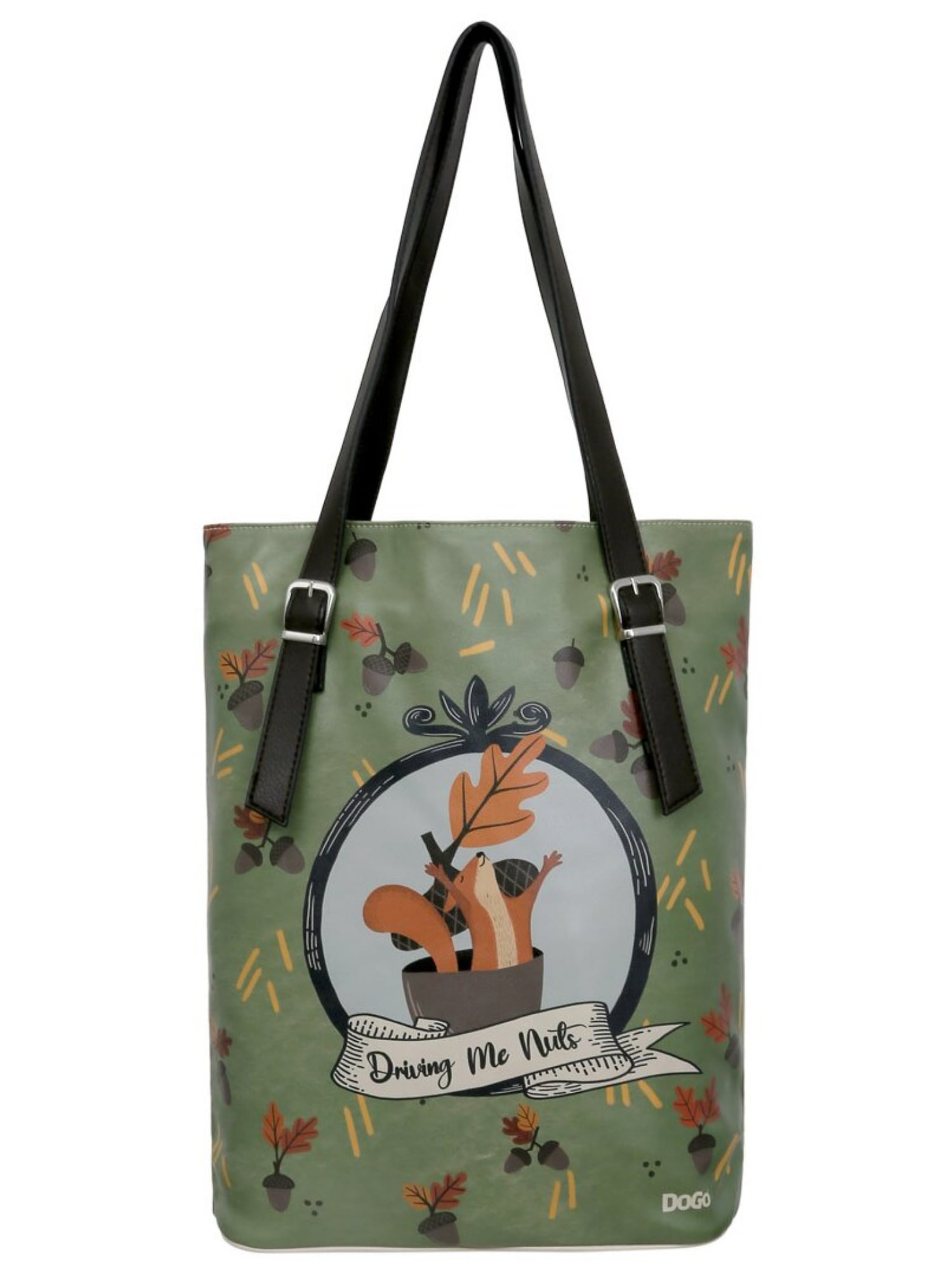 DOGO "Tall Bag Damen Schultertasche Driving Me Nuts Damen" Handgefertigt