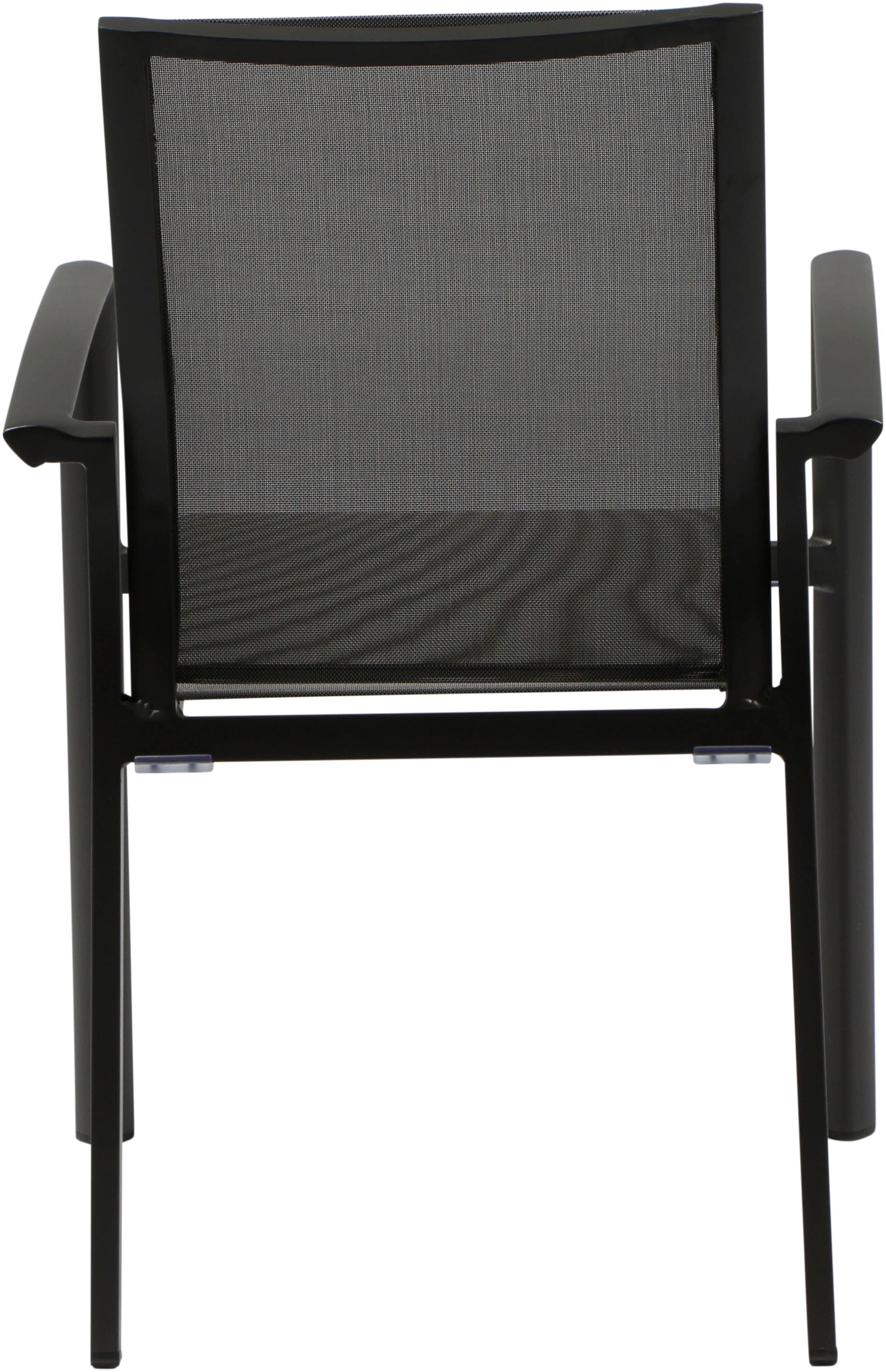 Siena Garden Gartensessel »VELIA Stapelsessel matt anthrazit« Gestell aus Aluminium, Ranotex®-Gewebe dunkelgrau