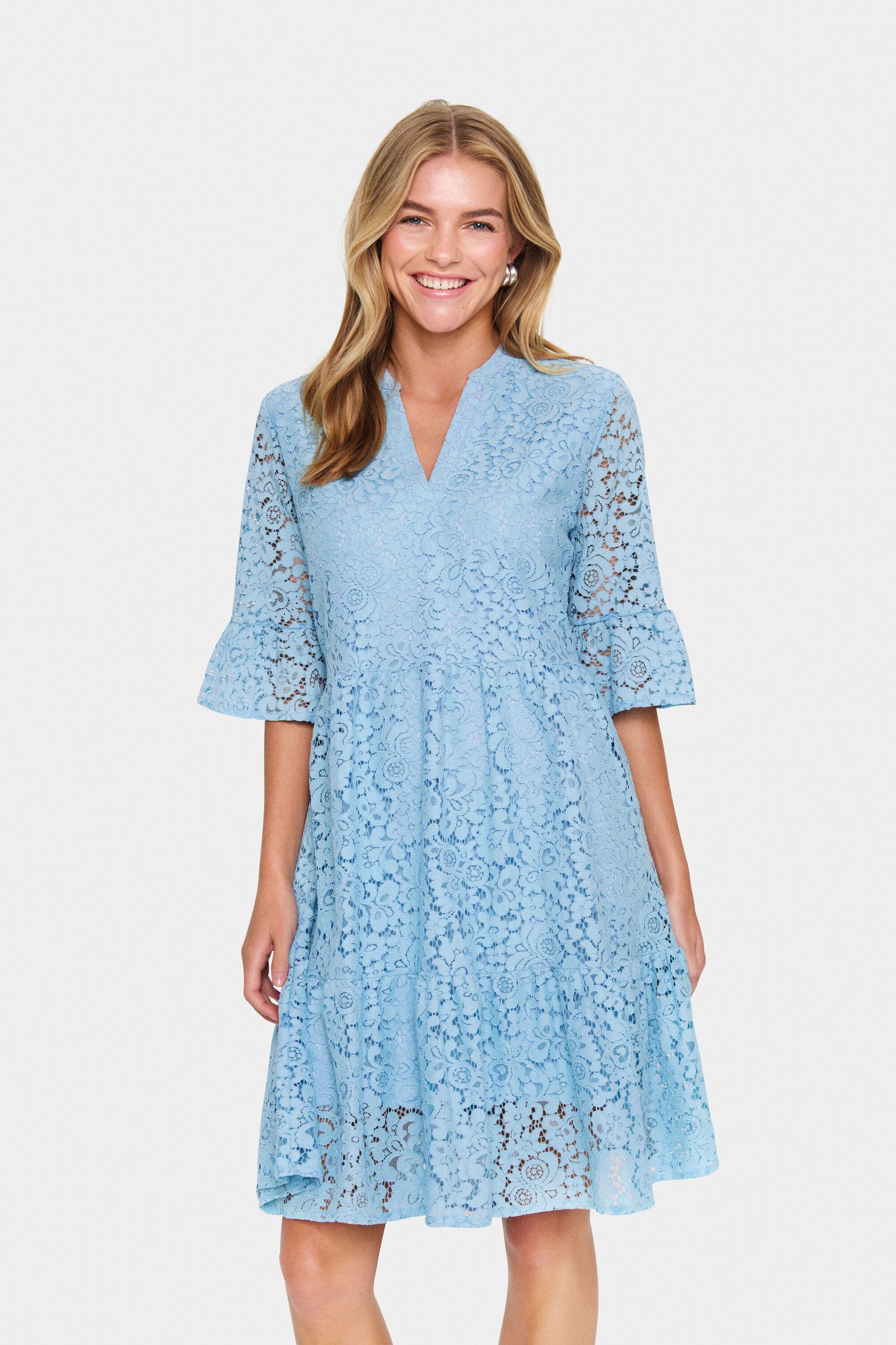 Saint Tropez Midikleid »Damen Kleid ZannaSZ«