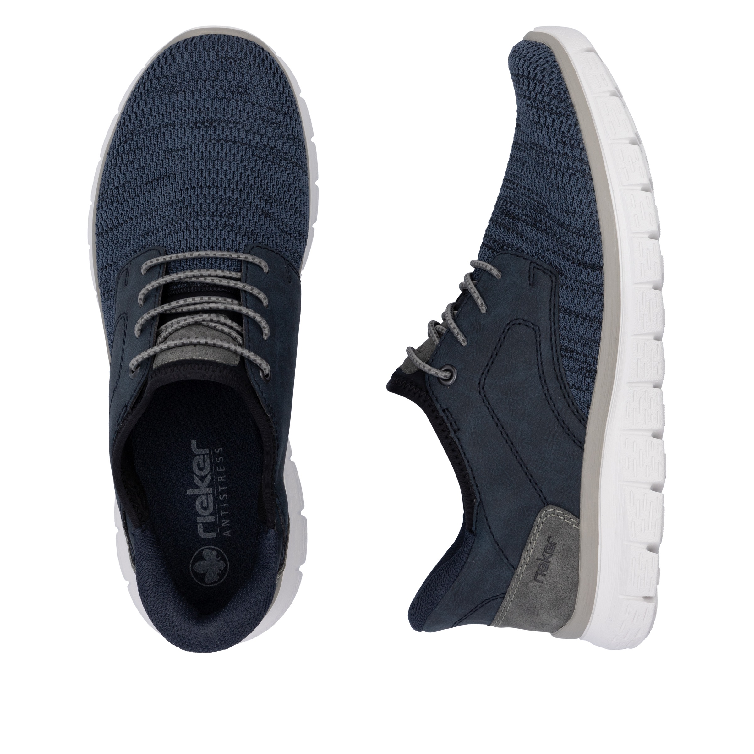 Rieker Slip-On Sneaker, Freizeitschuh, Halbschuh, Schlupfschuh, gepolsterter Fersenabschluss