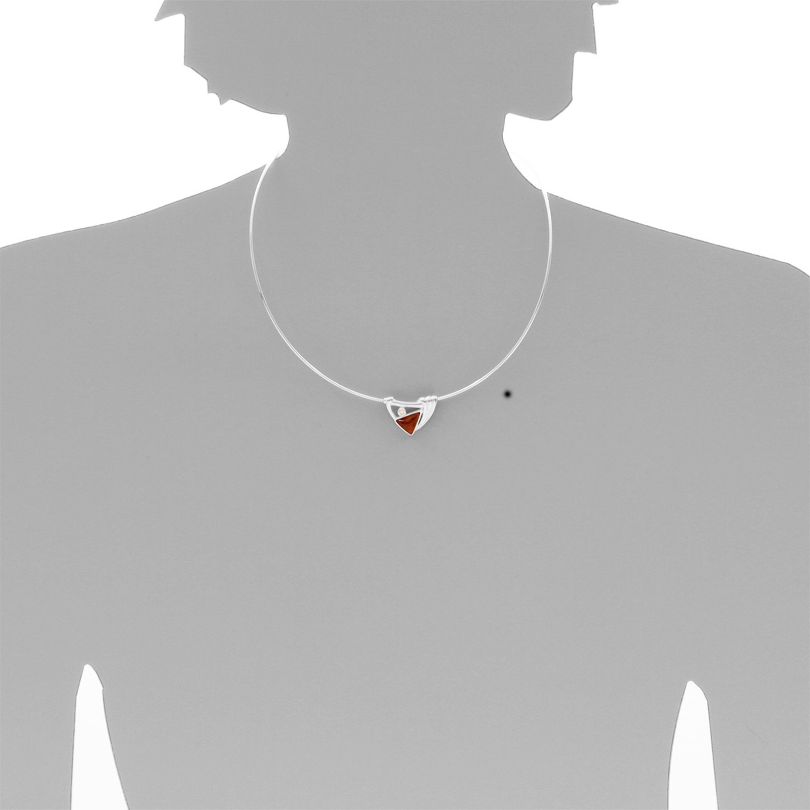 OSTSEE-SCHMUCK Kettenanhänger »- Gleiter-Verna - Silber 925/000 - Bernstein«
