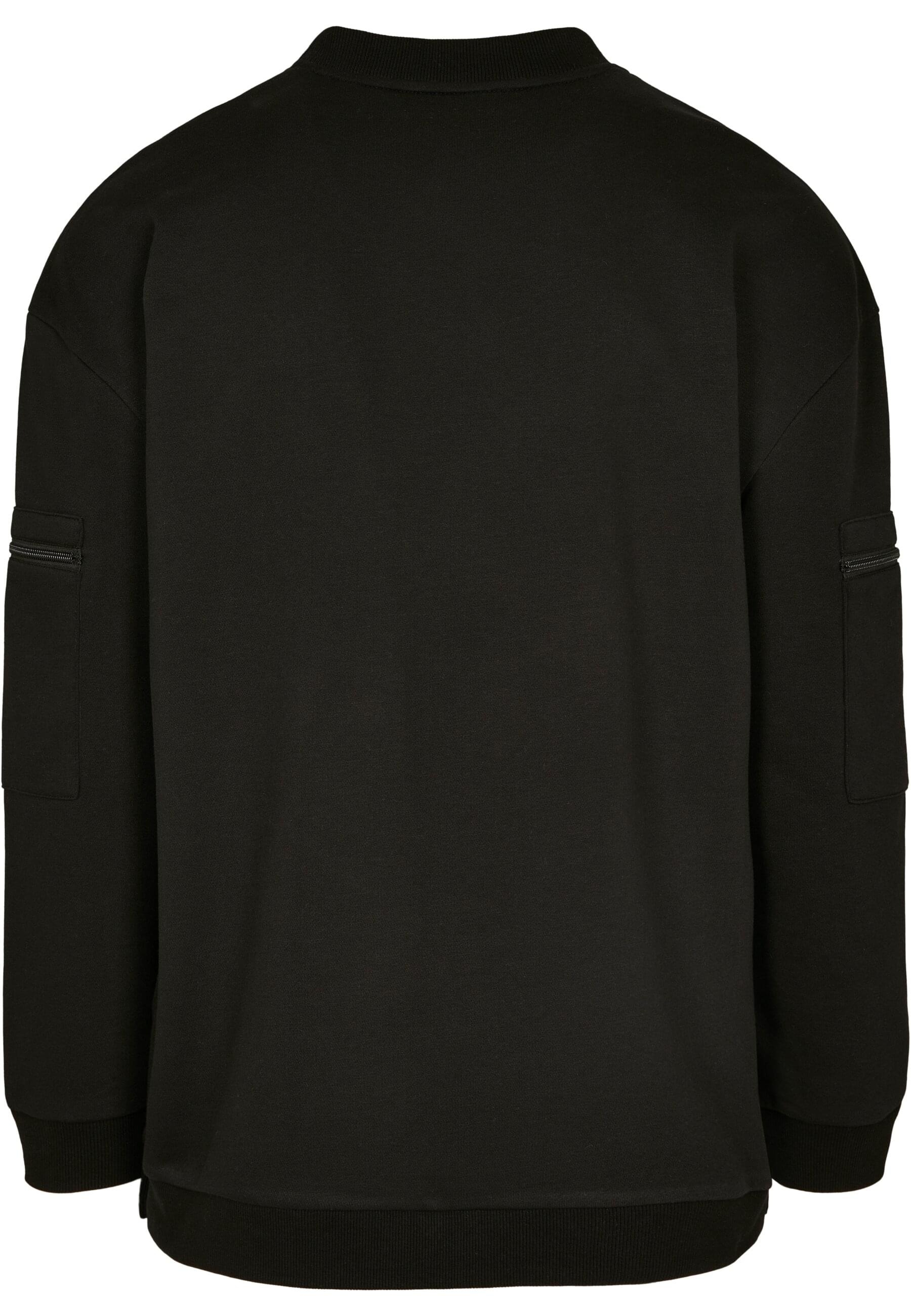 URBAN CLASSICS Rundhalspullover »Urban Classics Herren Training Terry Crew«, (1 tlg.)