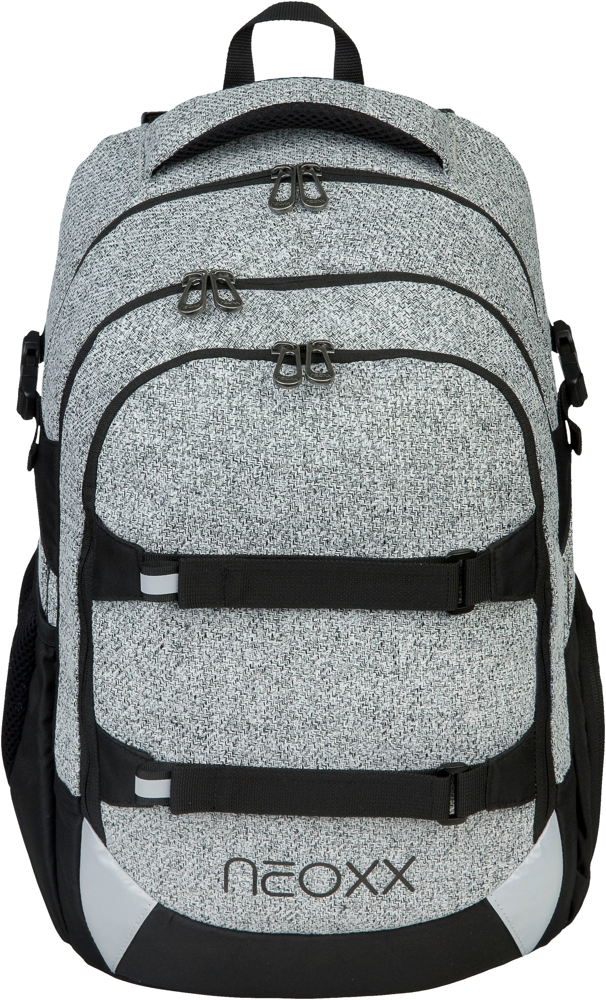 neoxx Schulrucksack »Wool the World Rucksack & Sporttasche«, Reflektorflächen, aus recycelten PET-Flaschen