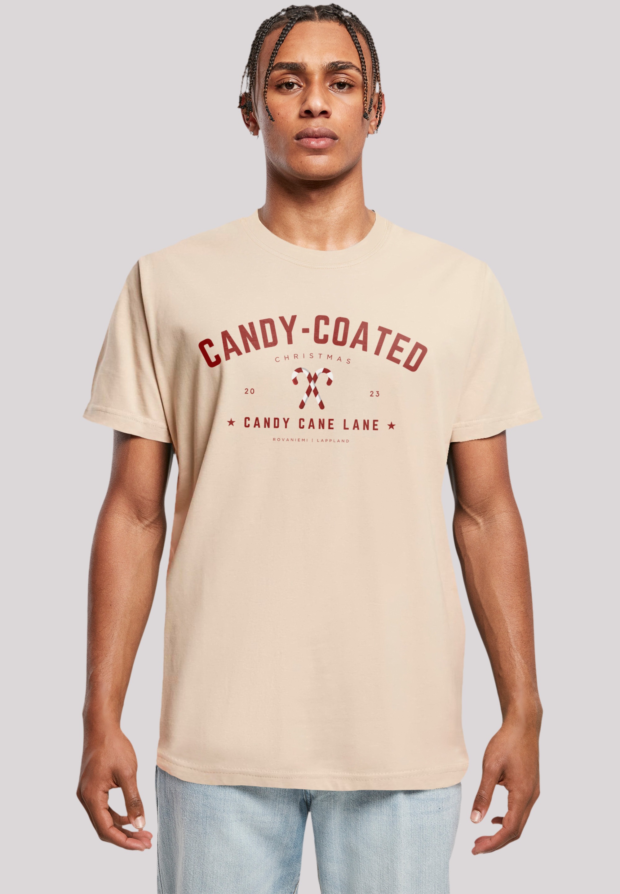 F4NT4STIC T-Shirt »Weihnachten Candy Coated Christmas«, Weihnachten, Geschenk, Logo