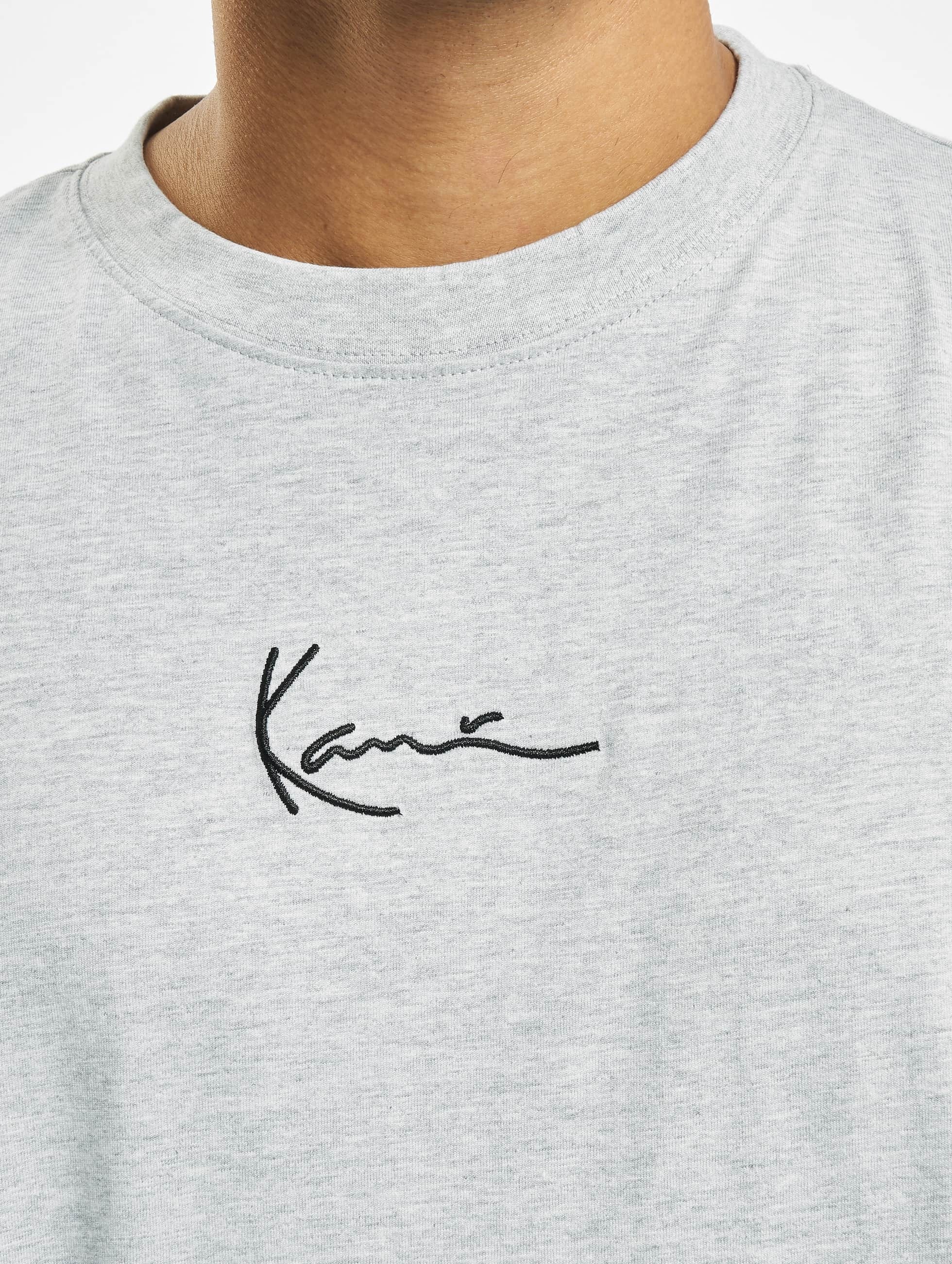 Karl Kani Kurzarmshirt »Karl Kani Herren KKMQ22001GRY SMALL SIGNATURE TEE GRY«, (1 tlg.)
